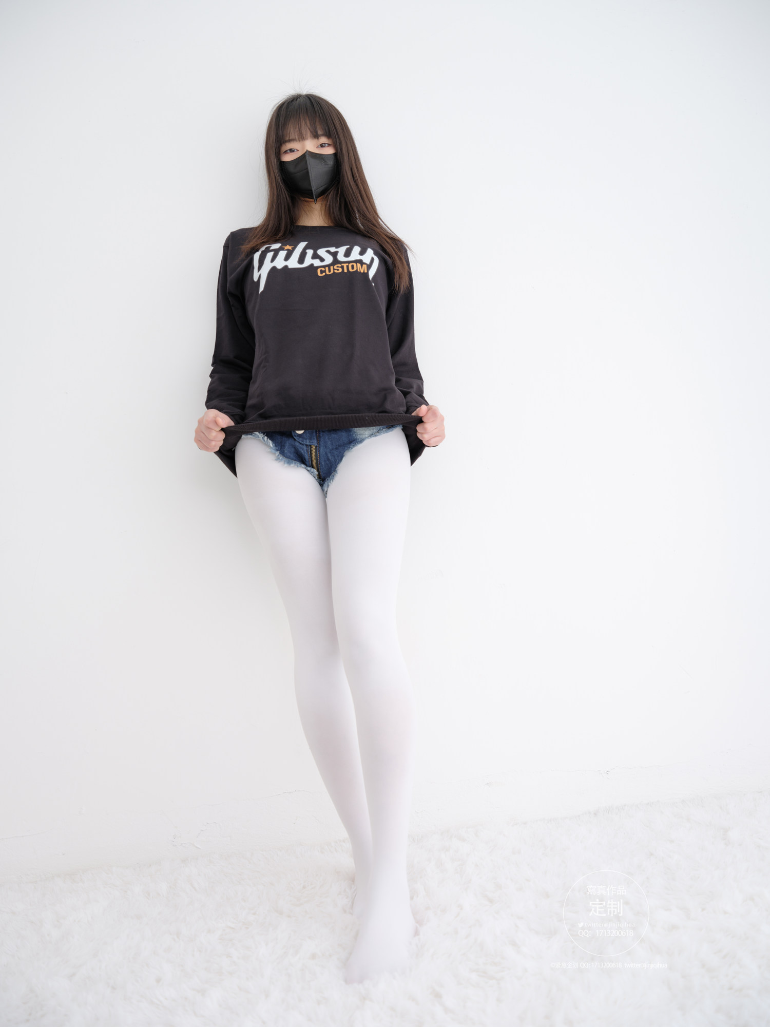 紧急企划 EX-001 见希w 白丝牛仔裤 [79P1V-2.79GB]