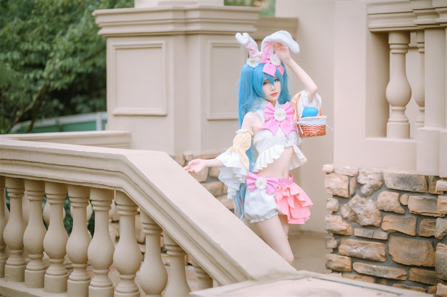 妖君白研 VOCOLOID COS正片 MIKU初音未来小兔子 [13P-131MB]