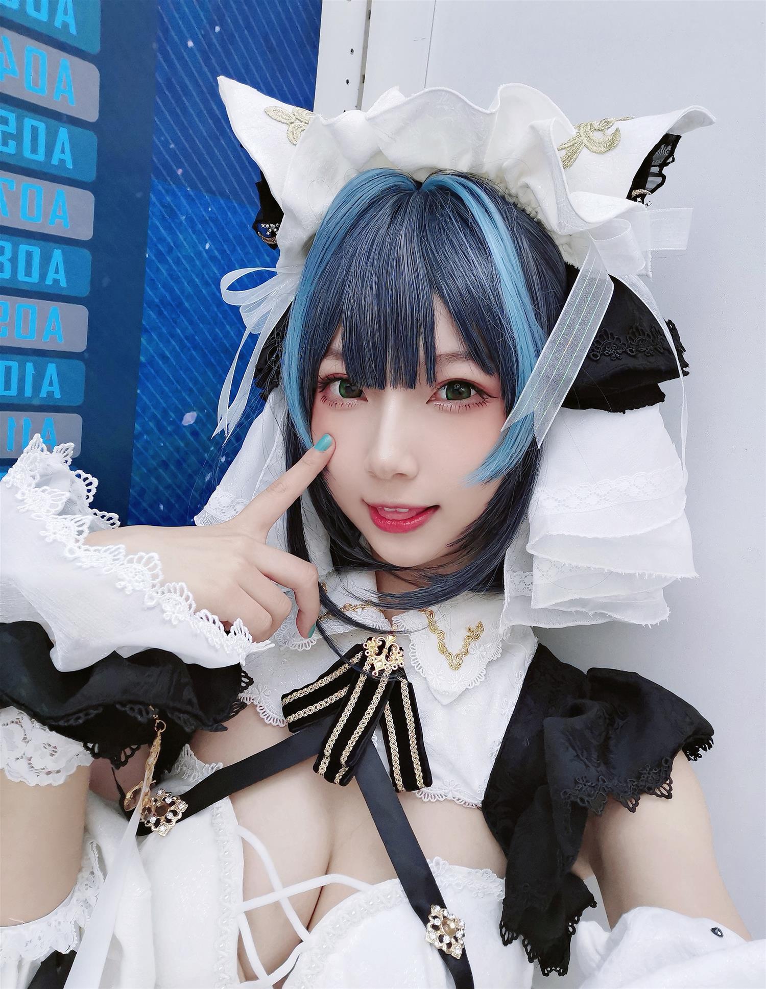 橙喵 柴郡COS 着水 [16P-210MB]