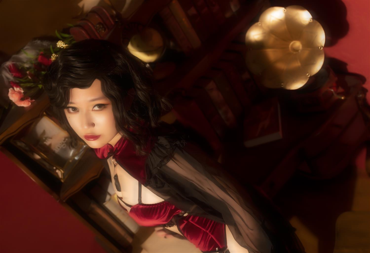 棕桠阿狗崽 红丝绒旗袍 [16P-145MB]