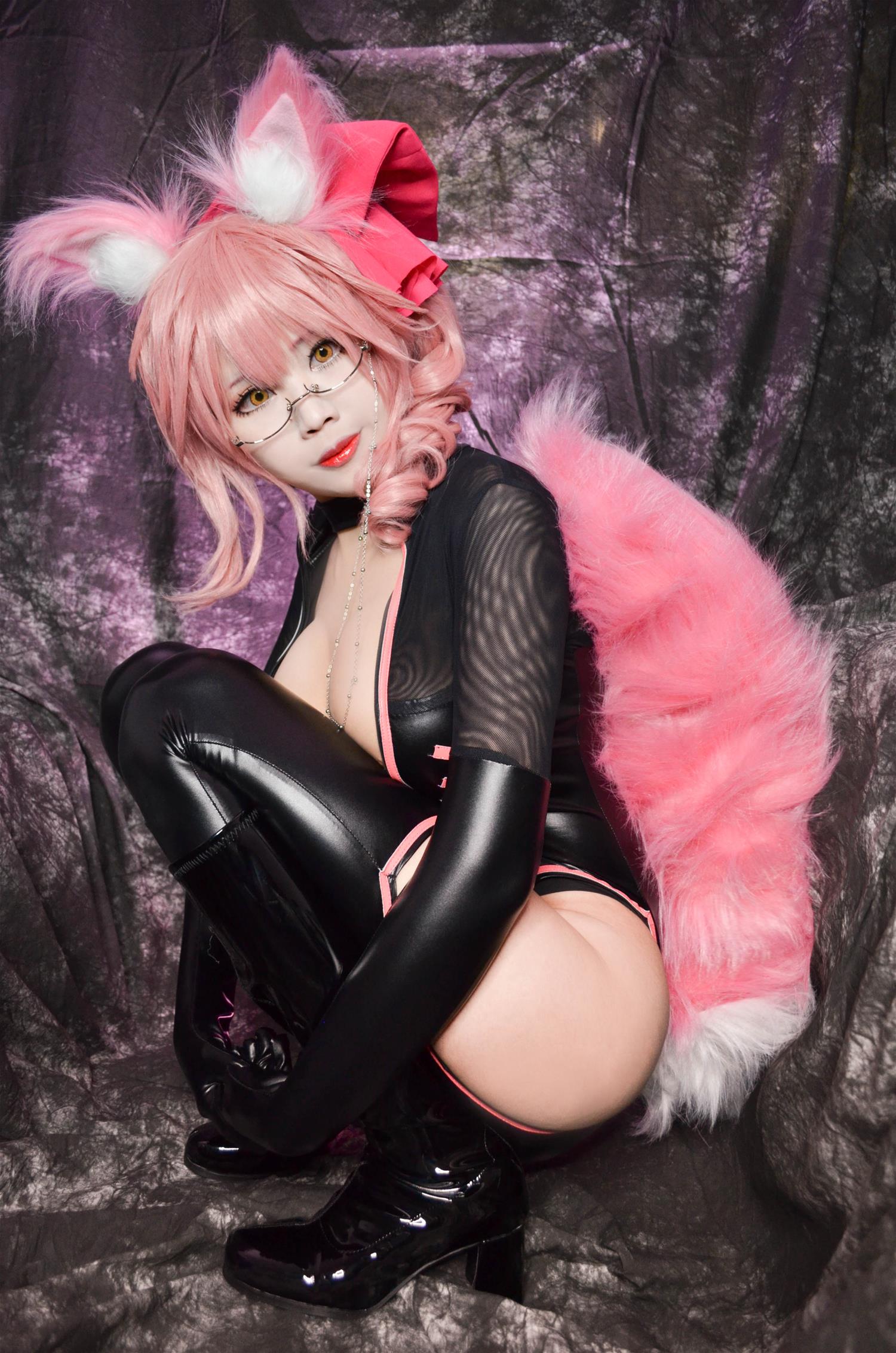 KaYa 萱 杀玉藻前 皮衣Ver [15P-52MB]