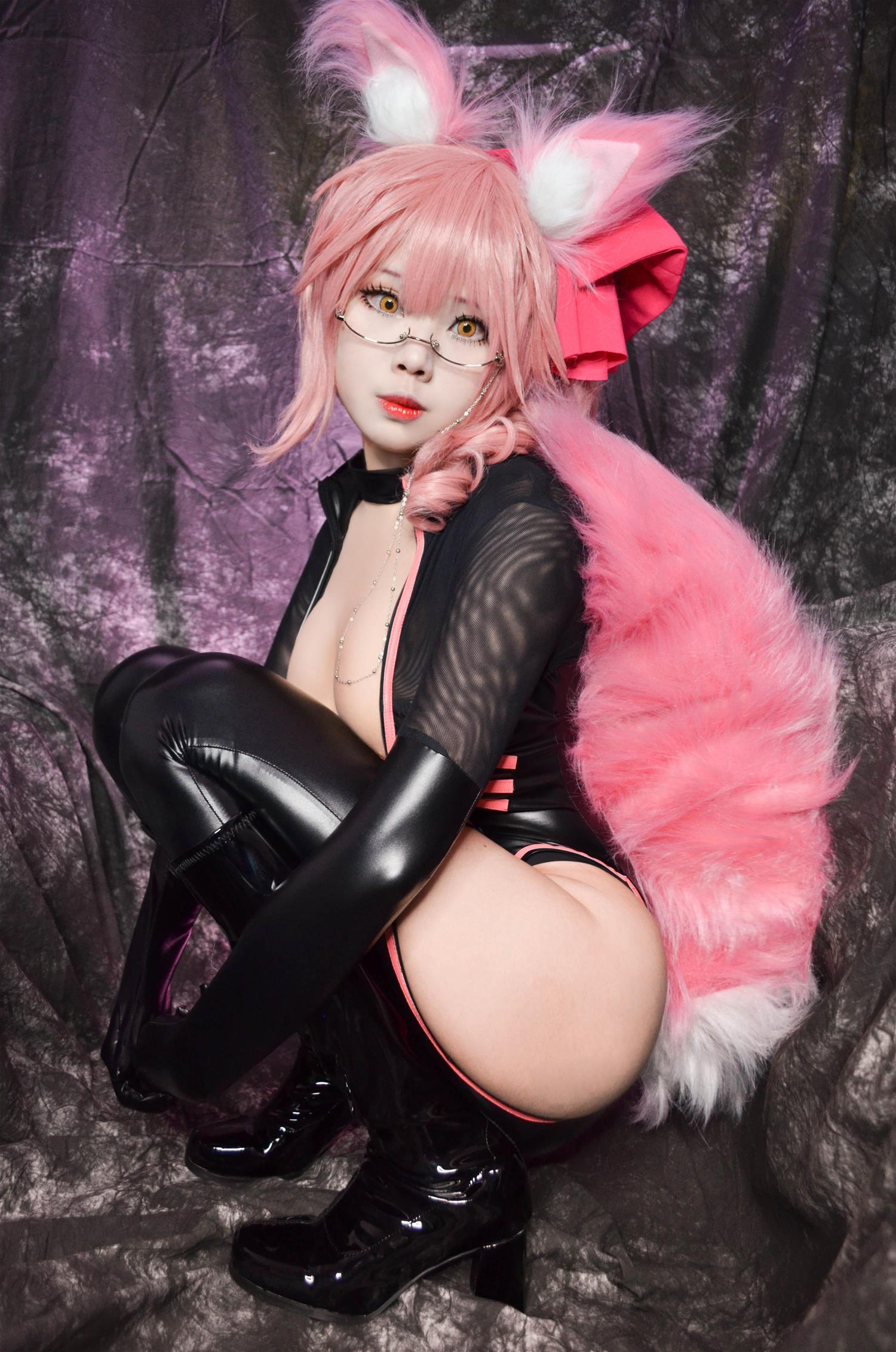 KaYa 萱 杀玉藻前 皮衣Ver [15P-52MB]