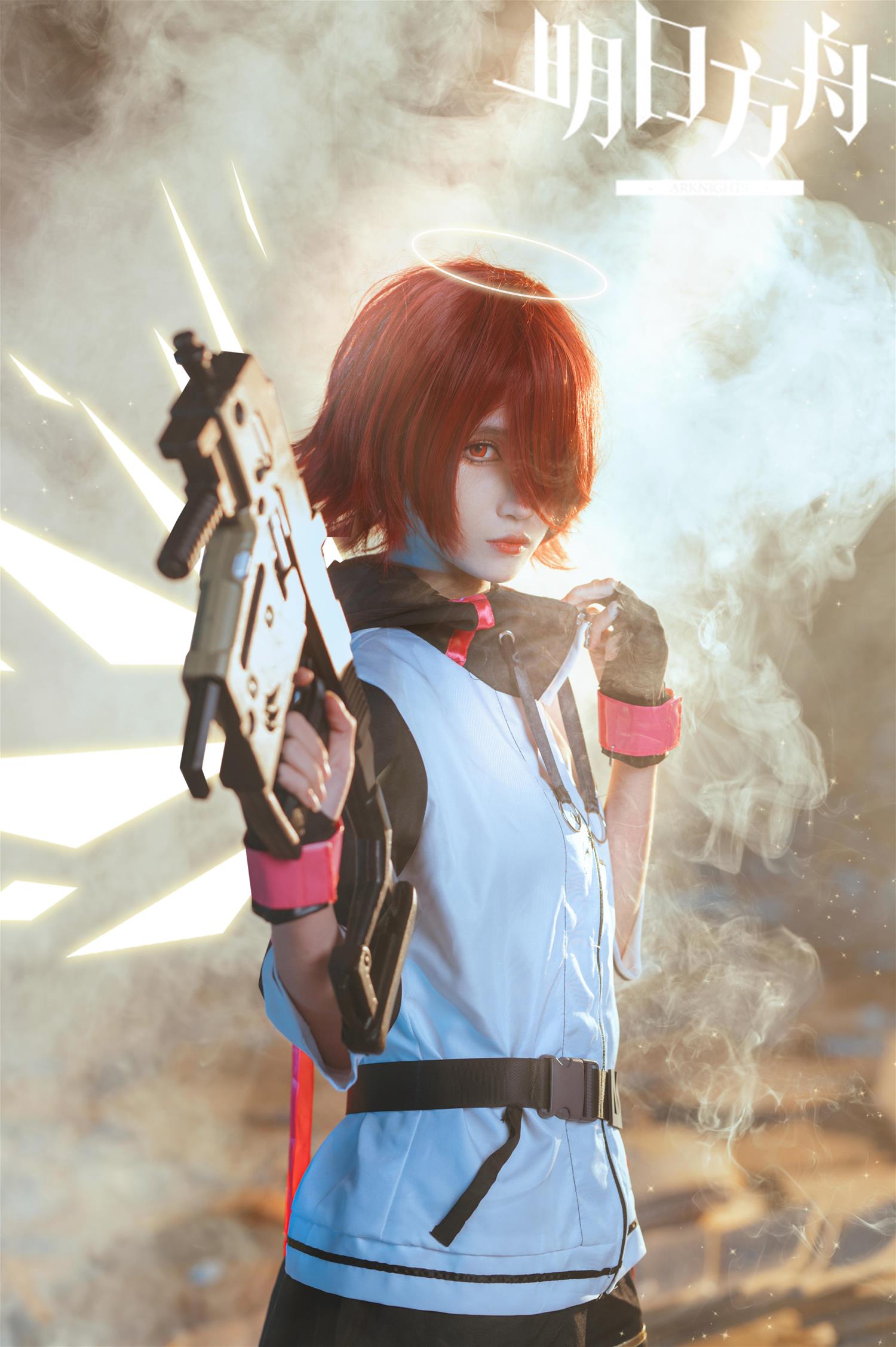 妖君白研 明日方舟COS能天使莫斯提马COS正片 [19P-157MB]