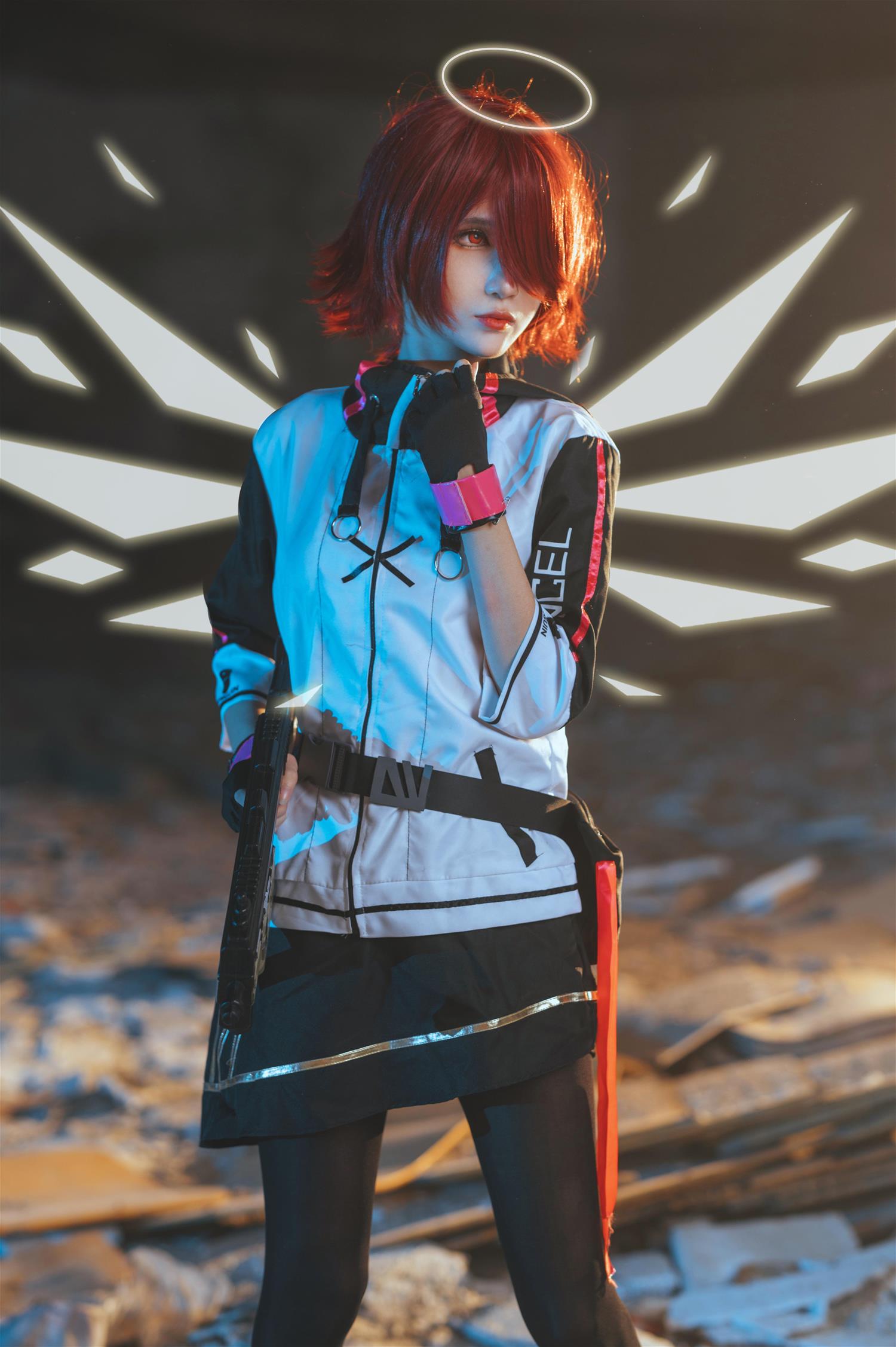 妖君白研 明日方舟COS能天使莫斯提马COS正片 [19P-157MB]