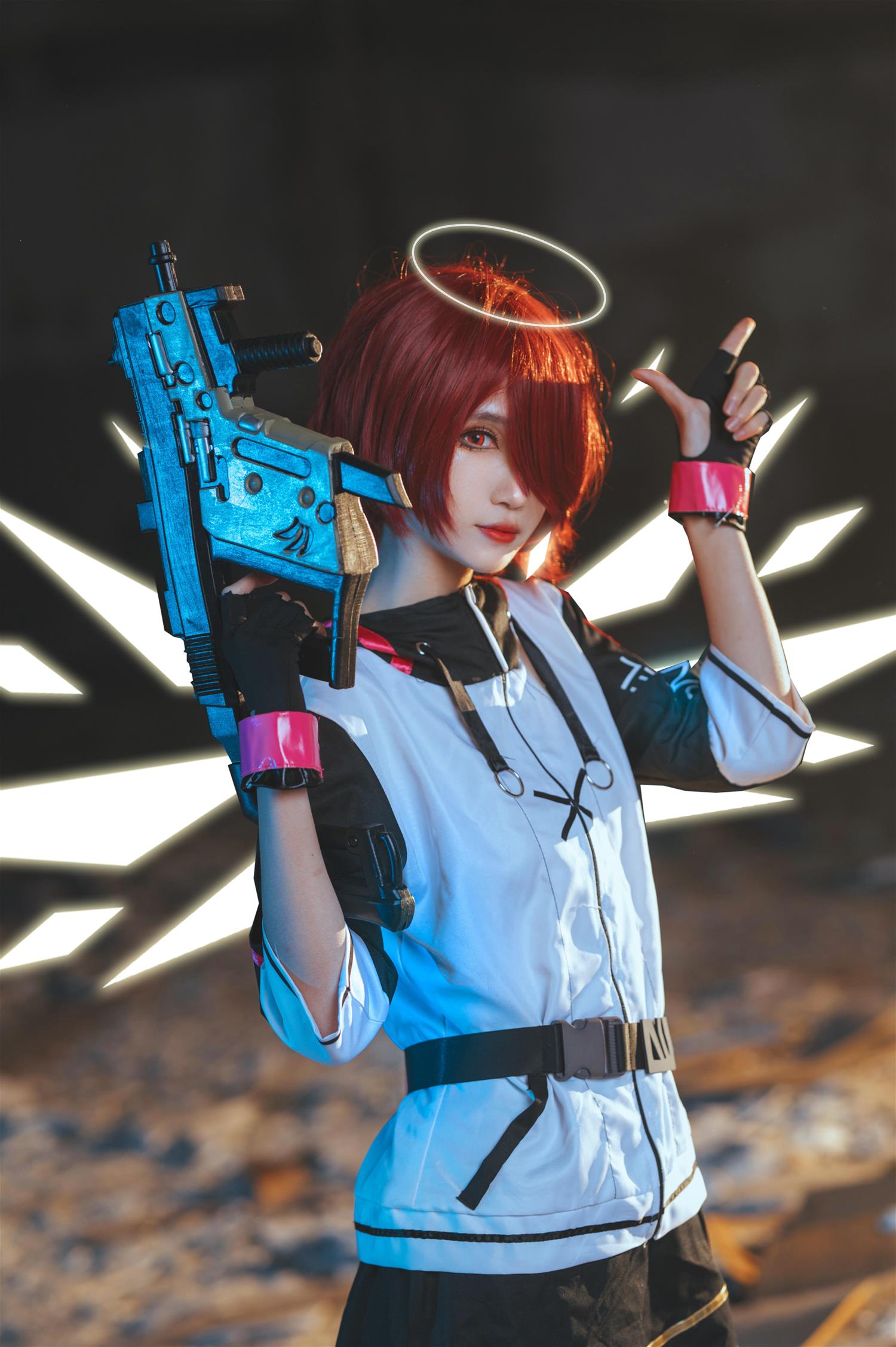 妖君白研 明日方舟COS能天使莫斯提马COS正片 [19P-157MB]