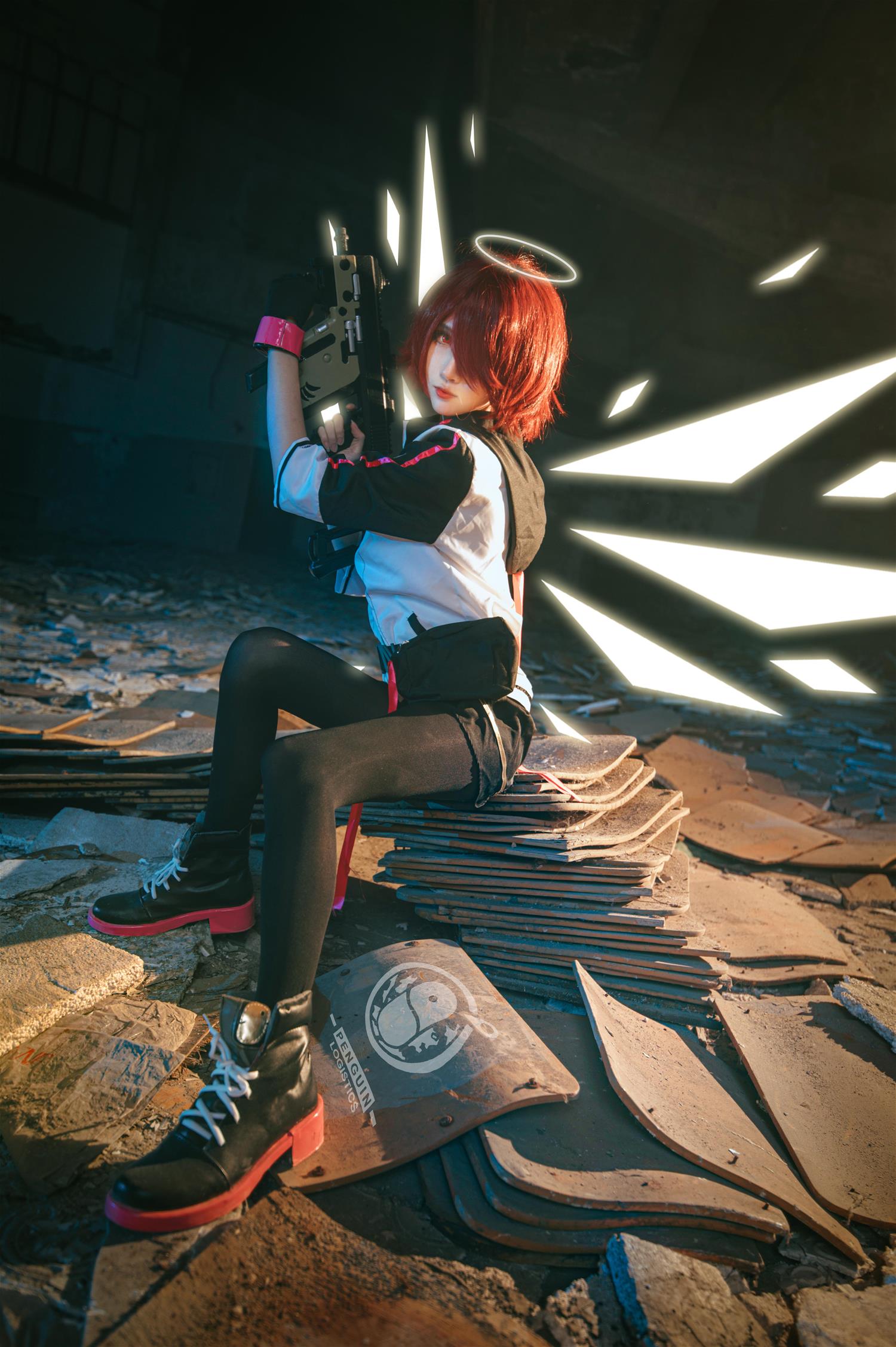 妖君白研 明日方舟COS能天使莫斯提马COS正片 [19P-157MB]