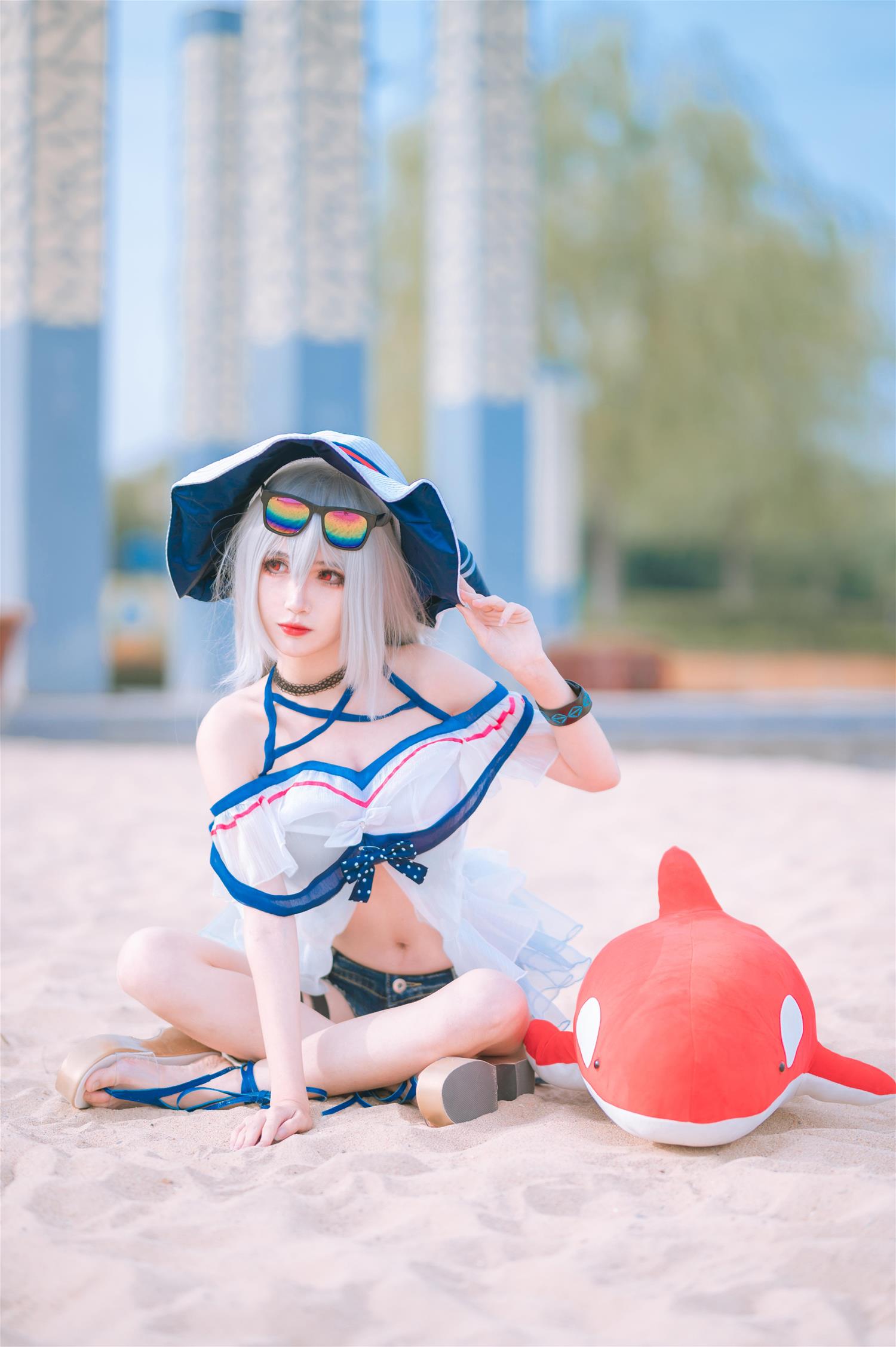 妖君白研 明日方舟斯卡蒂 COS正片 [13P-58MB]