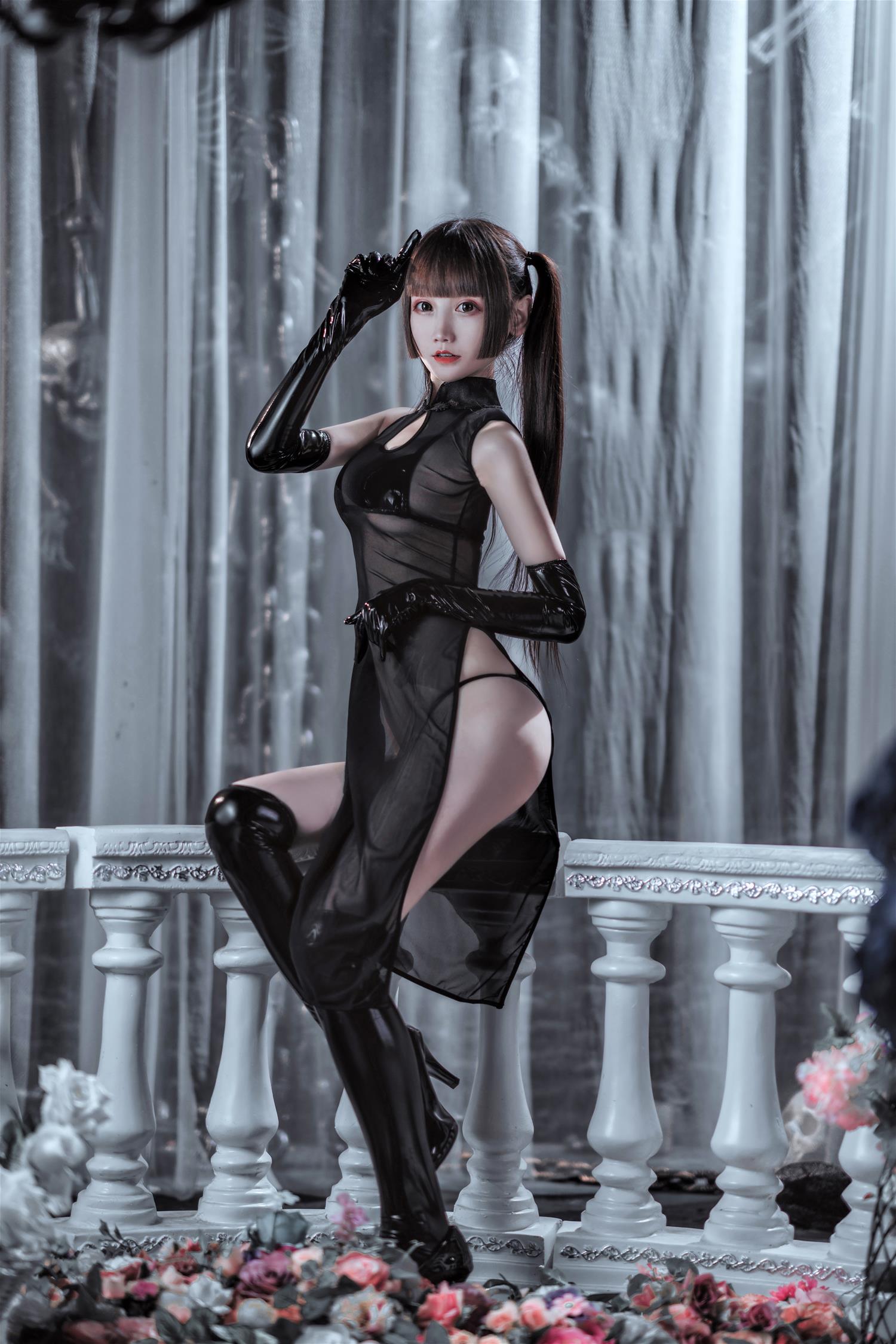 星野咪兔 透视网纱旗袍 [89P-2.02GB]