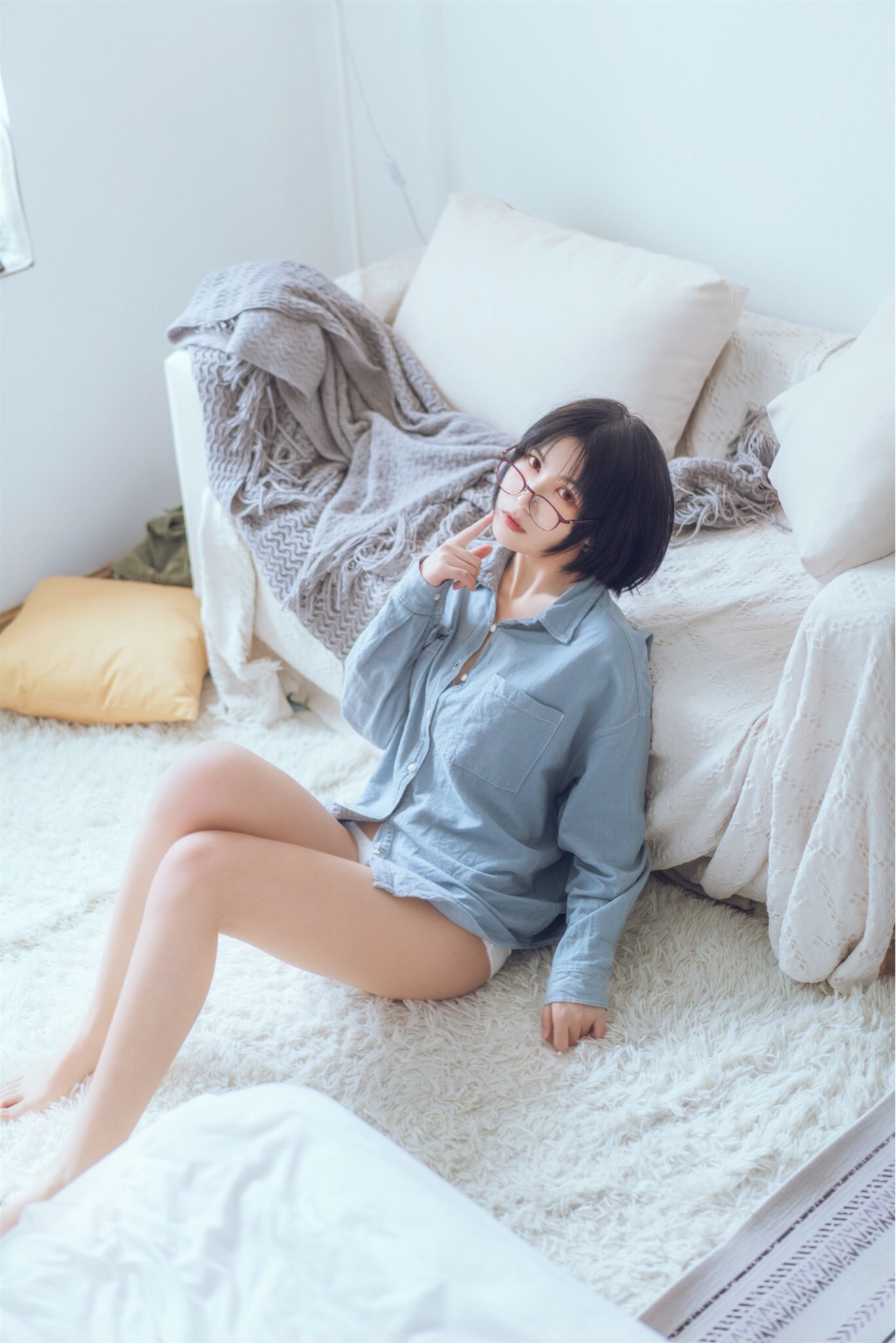 枸名 蓝色衬衫发布 [22P-88MB]