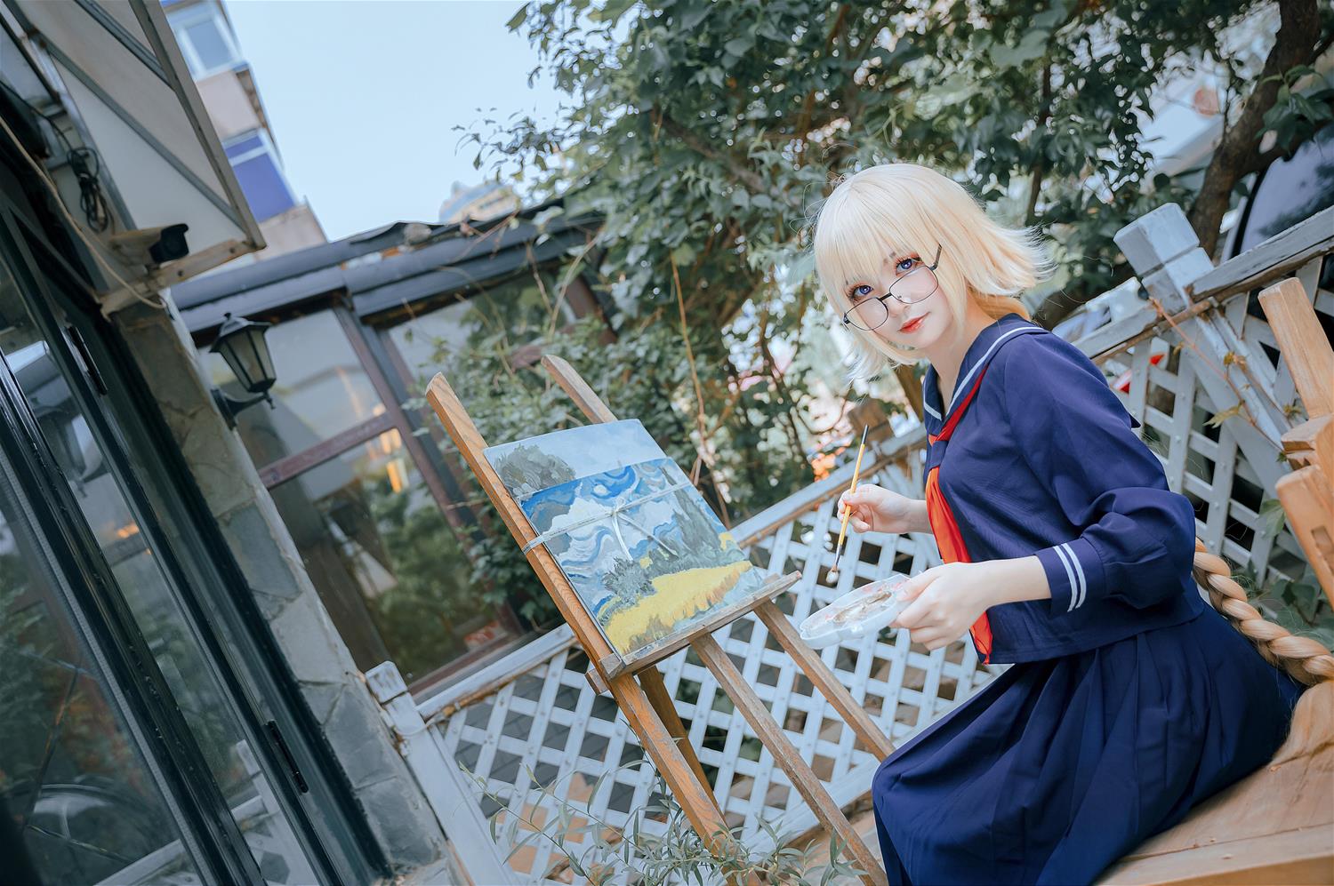 这个泡泡就是逊啦 JK正片 COS贞德 [13P-24MB]