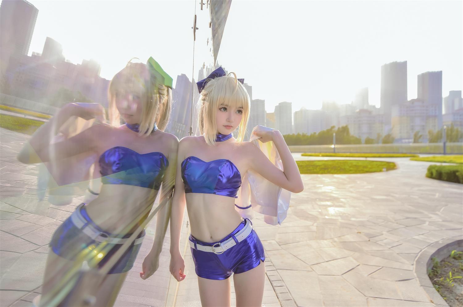 这个泡泡就是逊啦 阿尔托莉雅赛车服 [13P-26MB]