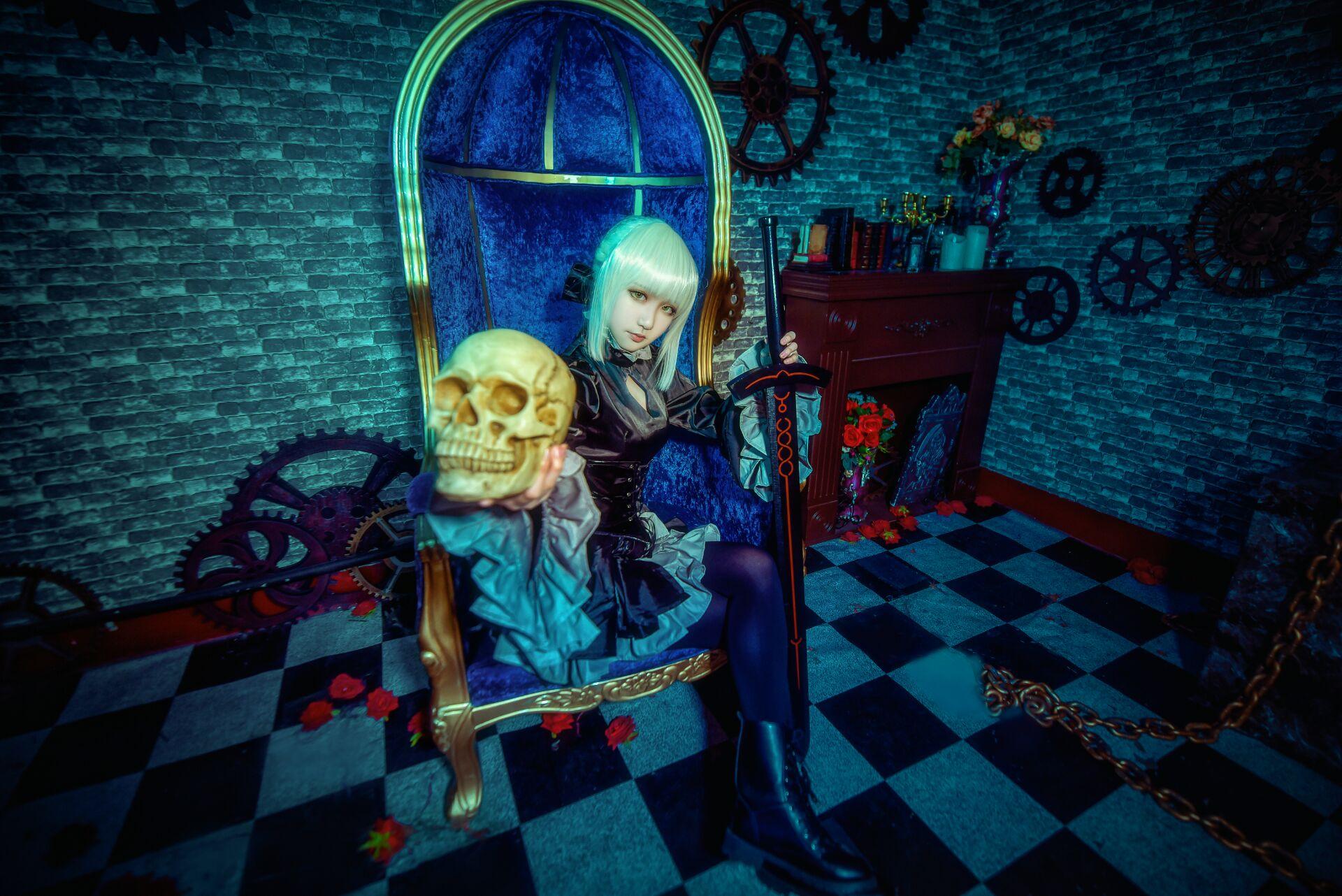 这个泡泡就是逊啦 吾王_黑SABER_阿尔托莉雅 [11P-3MB]