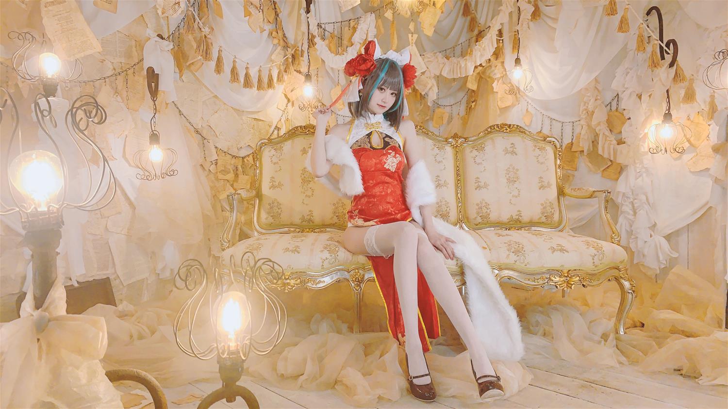 千阳 柴郡旗袍cos [9P-35MB]