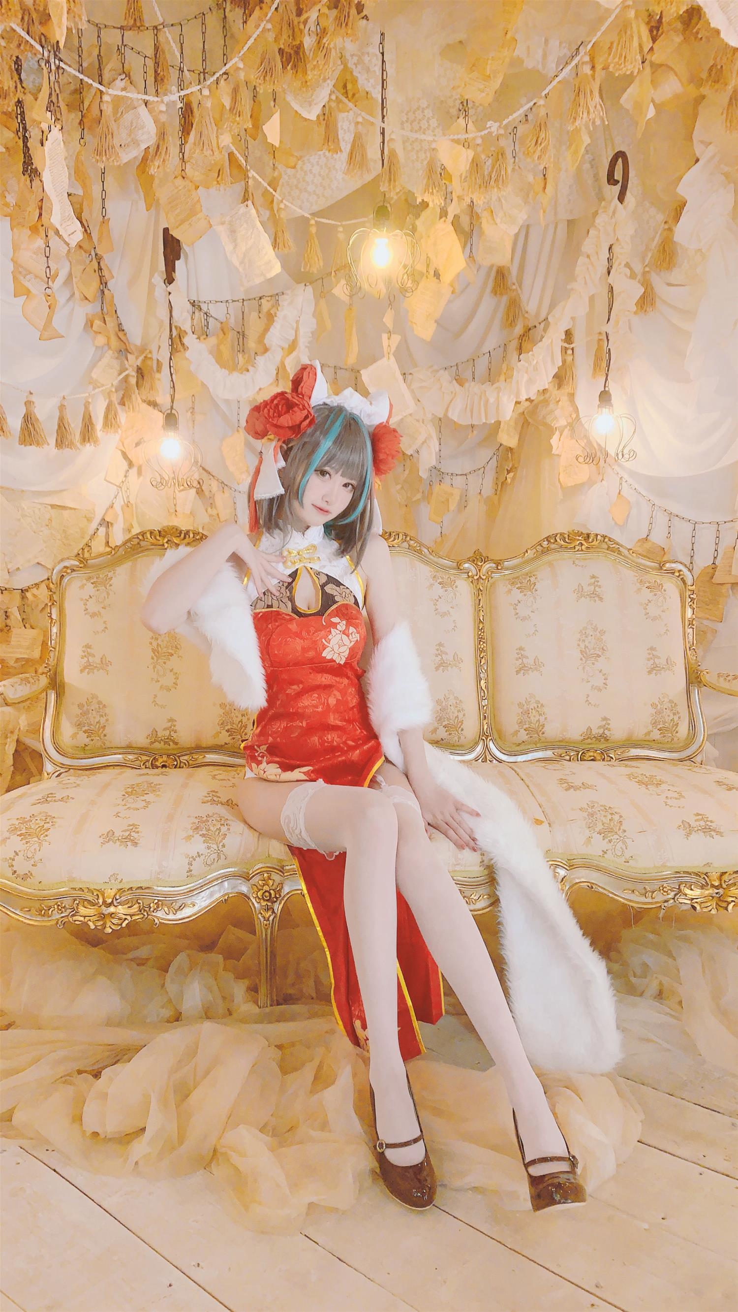 千阳 柴郡旗袍cos [9P-35MB]