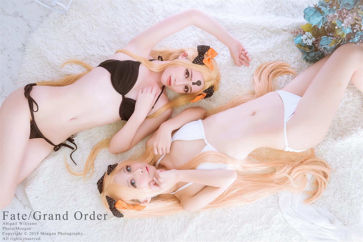 沖田凜花Okita Rinka &咪呀 Abigail Williams Swimsuit [12P-35MB]