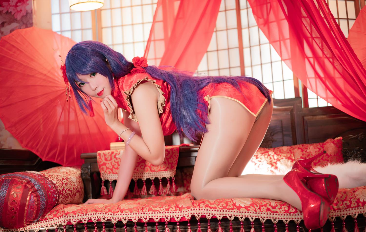 Money冷冷 高雄红旗袍 [15P-195MB]