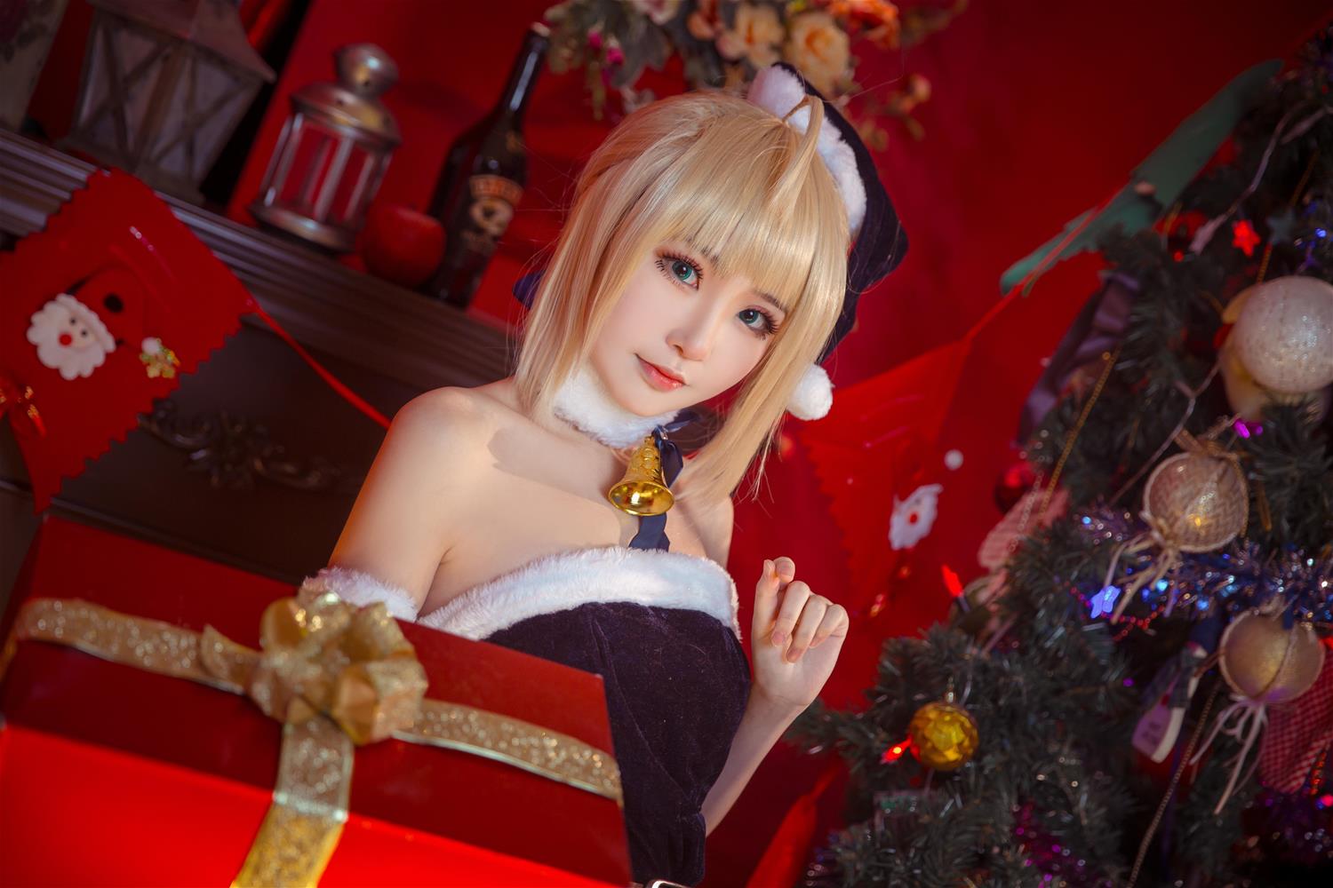 这个泡泡就是逊啦 阿尔托莉雅 圣诞贺图 [16P-32MB]