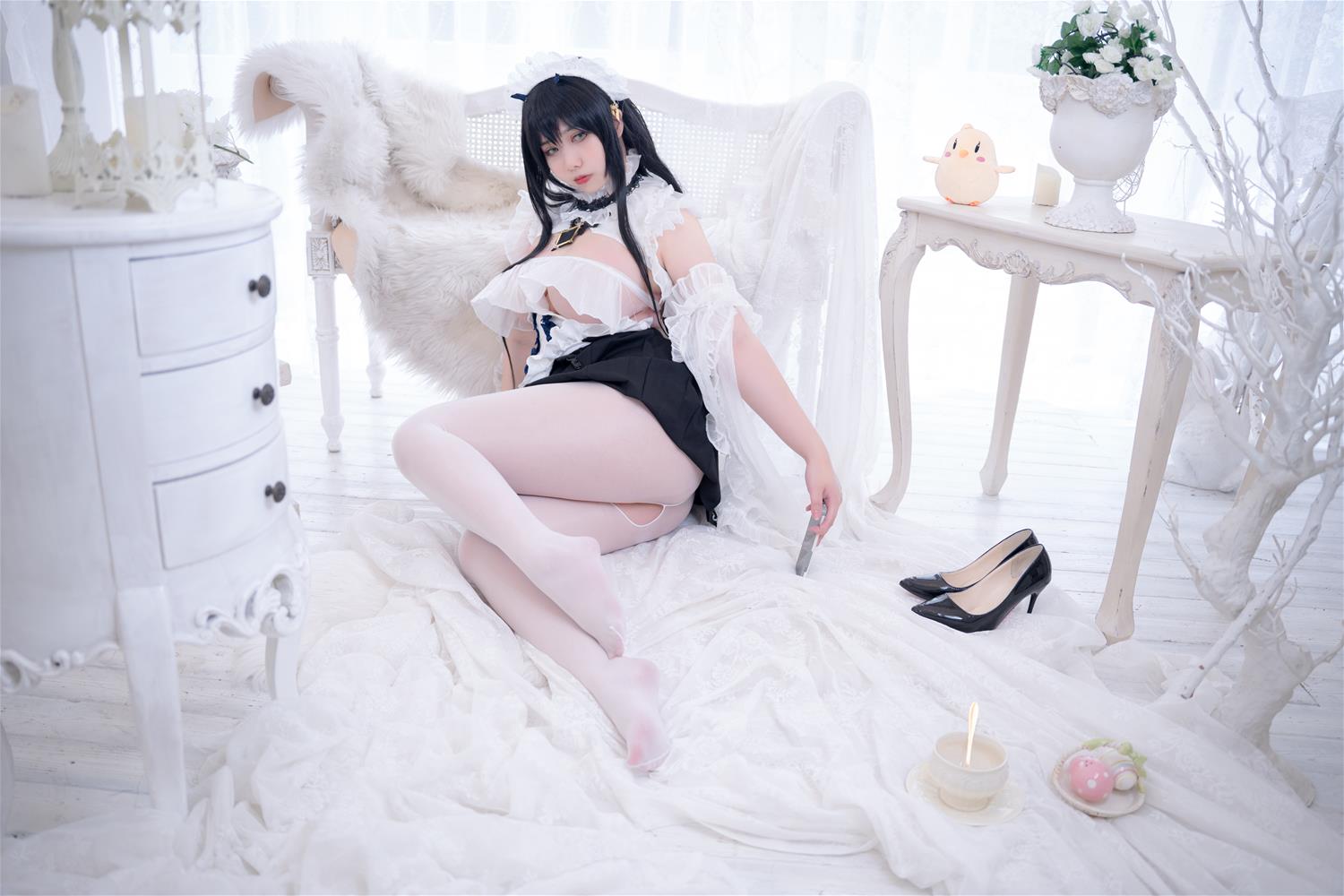 Meroko_魅瞳 碧蓝航线 不挠女仆没干劲的小姐姐 [53P-744MB]