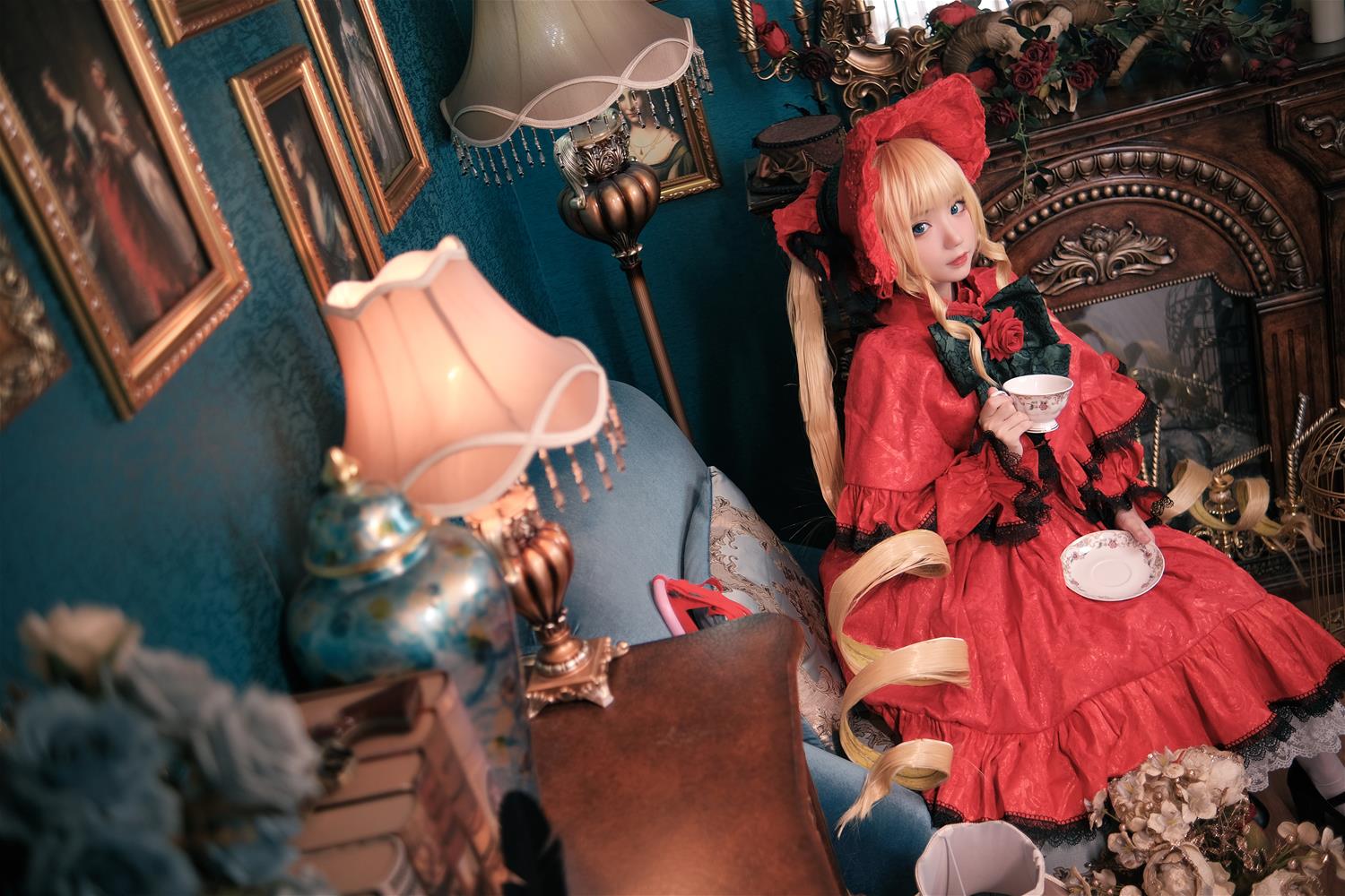 花柒Hana 蔷薇少女真红 [13P-221MB]