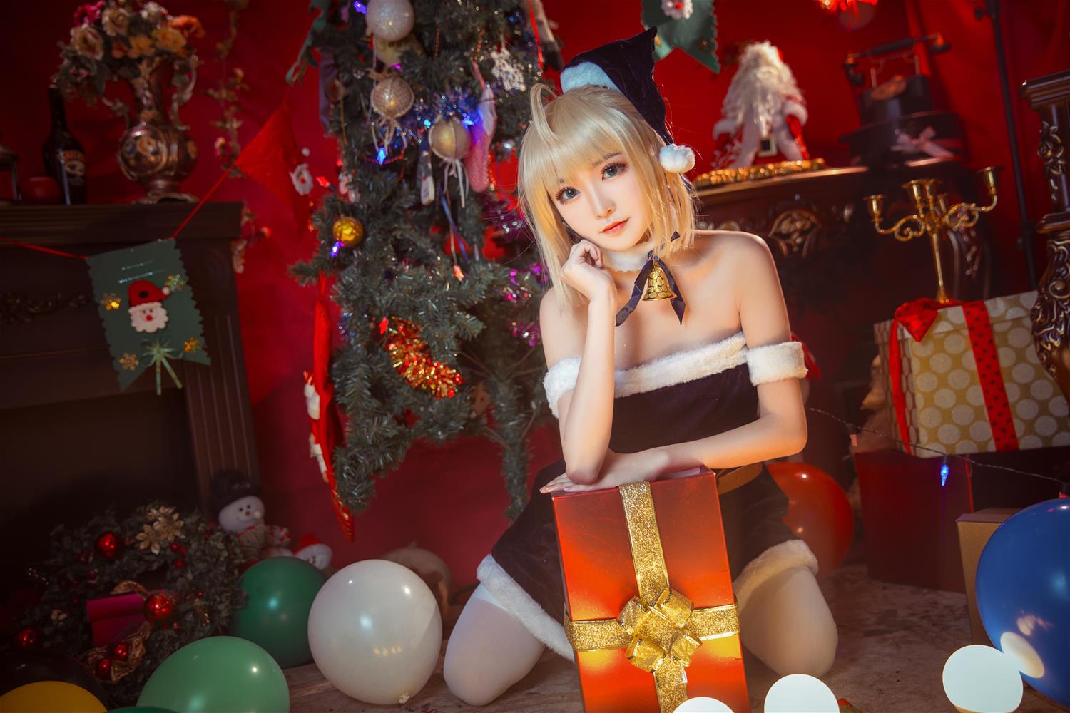 这个泡泡就是逊啦 阿尔托莉雅 圣诞贺图 [16P-32MB]