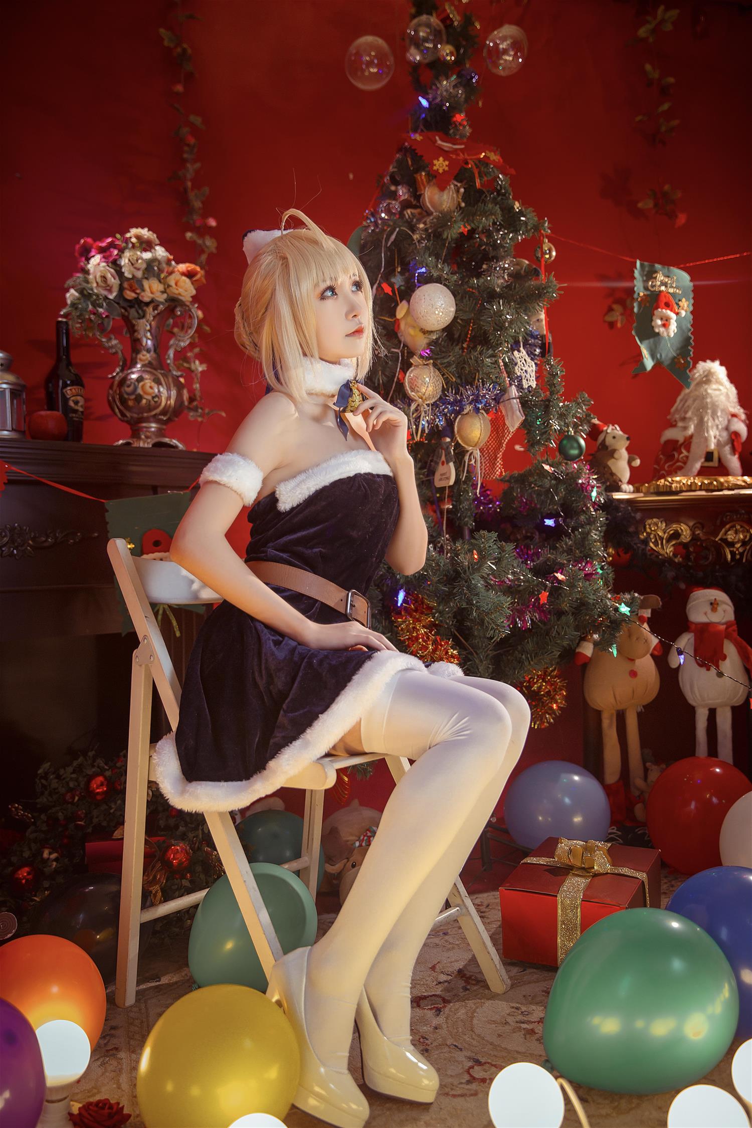 这个泡泡就是逊啦 阿尔托莉雅 圣诞贺图 [16P-32MB]