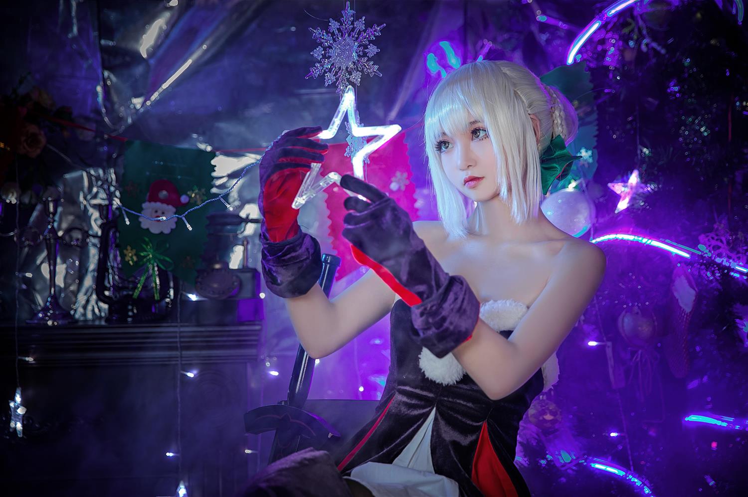 这个泡泡就是逊啦 阿尔托莉雅 圣诞alter [16P-30MB]