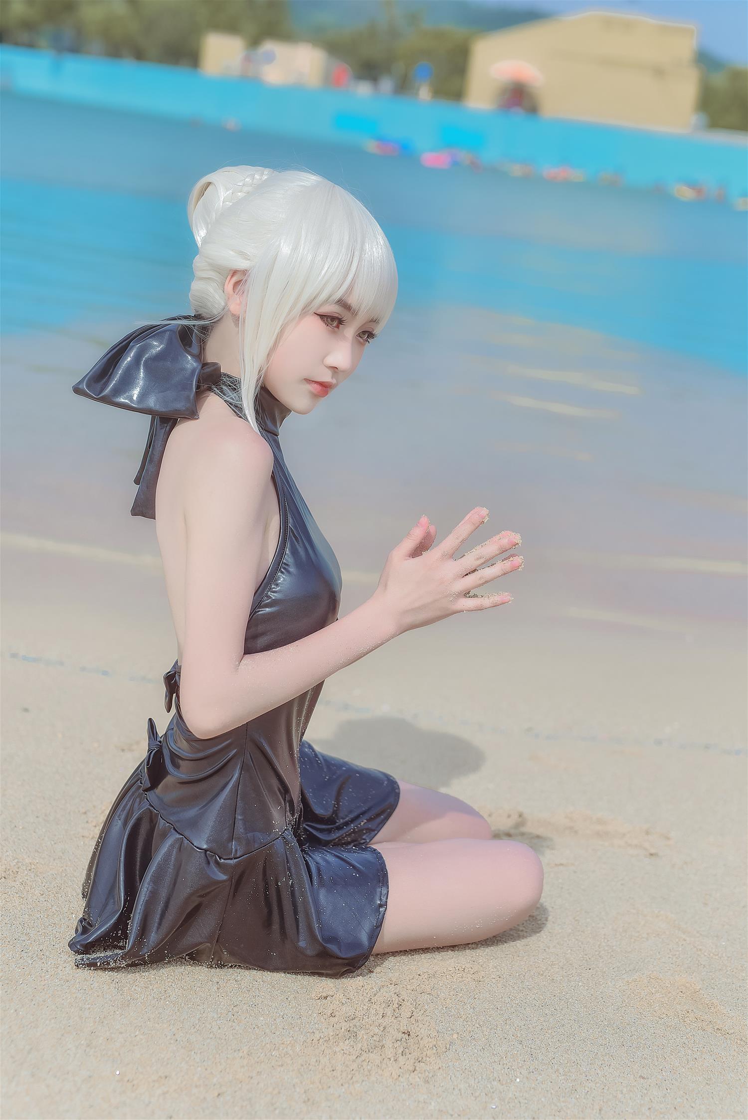 这个泡泡就是逊啦 黑saber泳装 [12P-115MB]