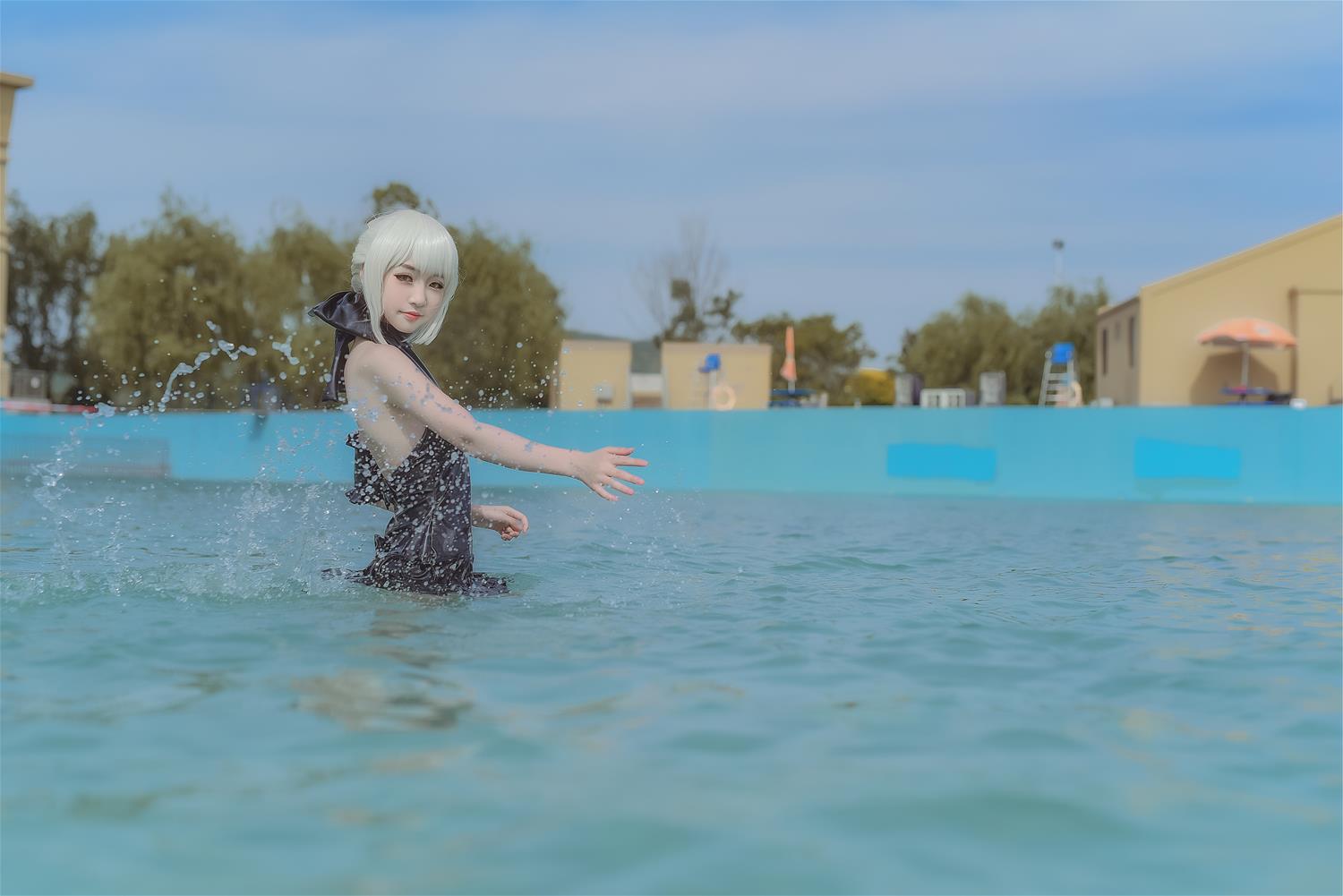 这个泡泡就是逊啦 黑saber泳装 [12P-115MB]