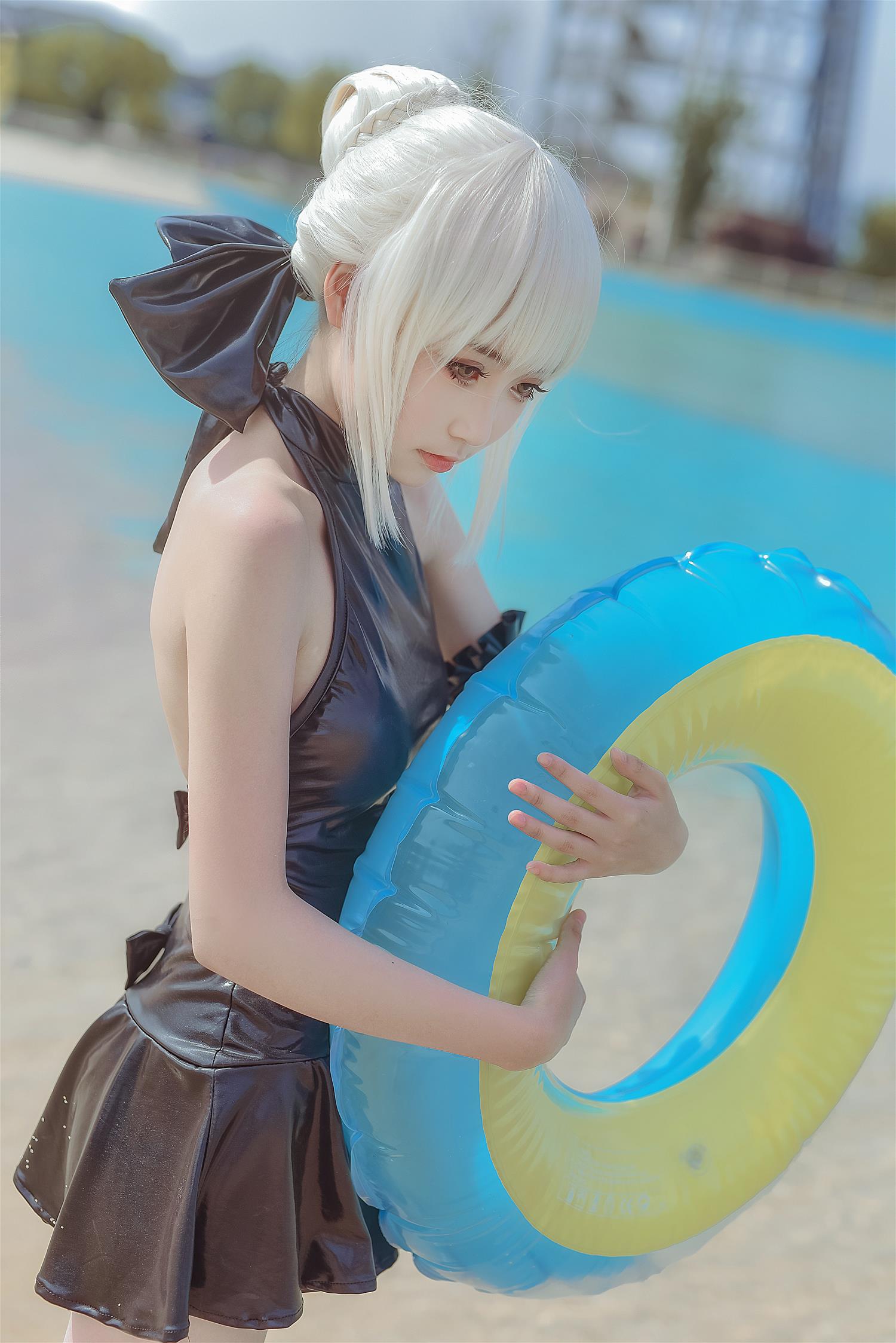 这个泡泡就是逊啦 黑saber泳装 [12P-115MB]