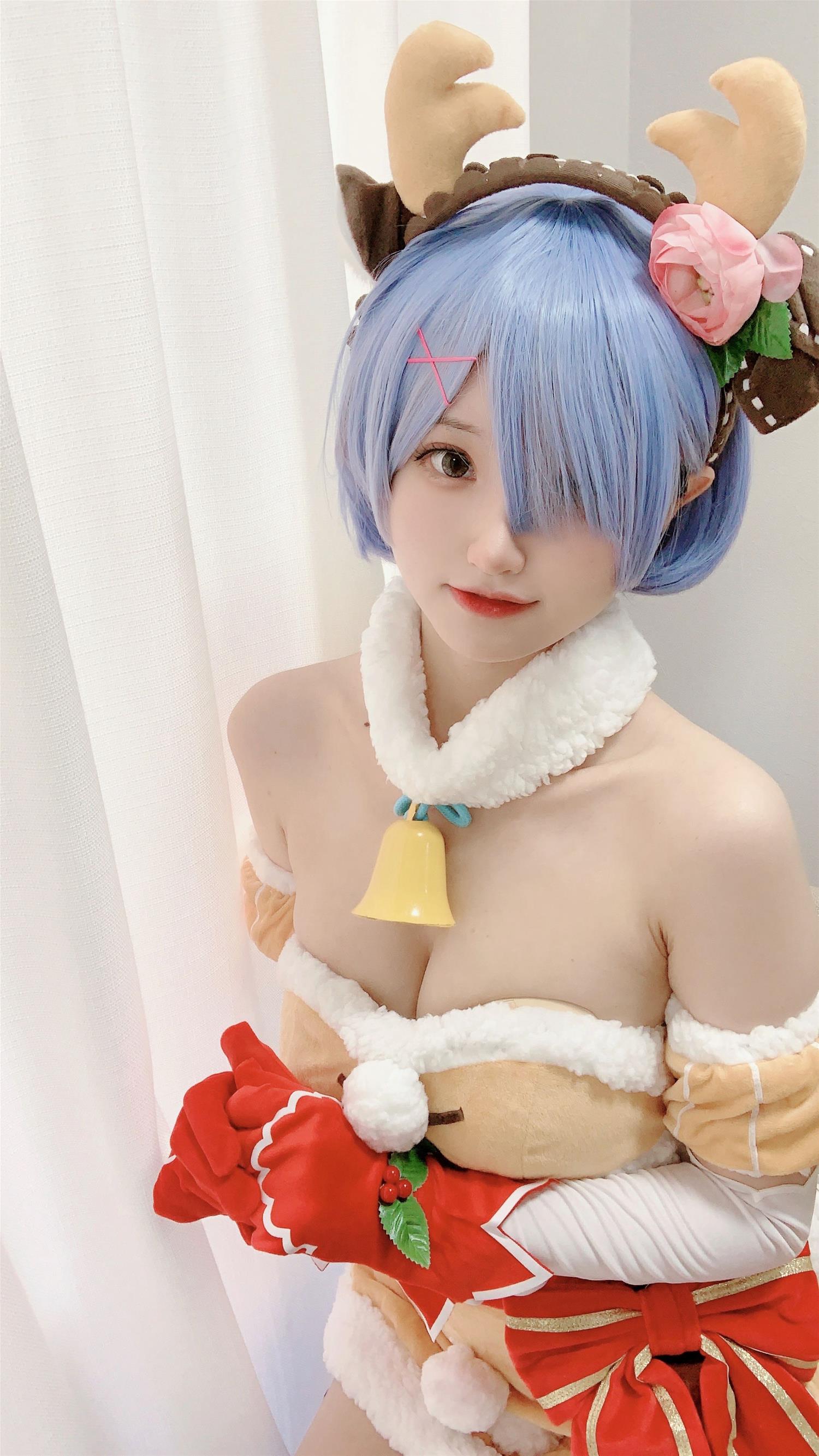 千阳 雷姆圣诞驯鹿～ [11P-35MB]