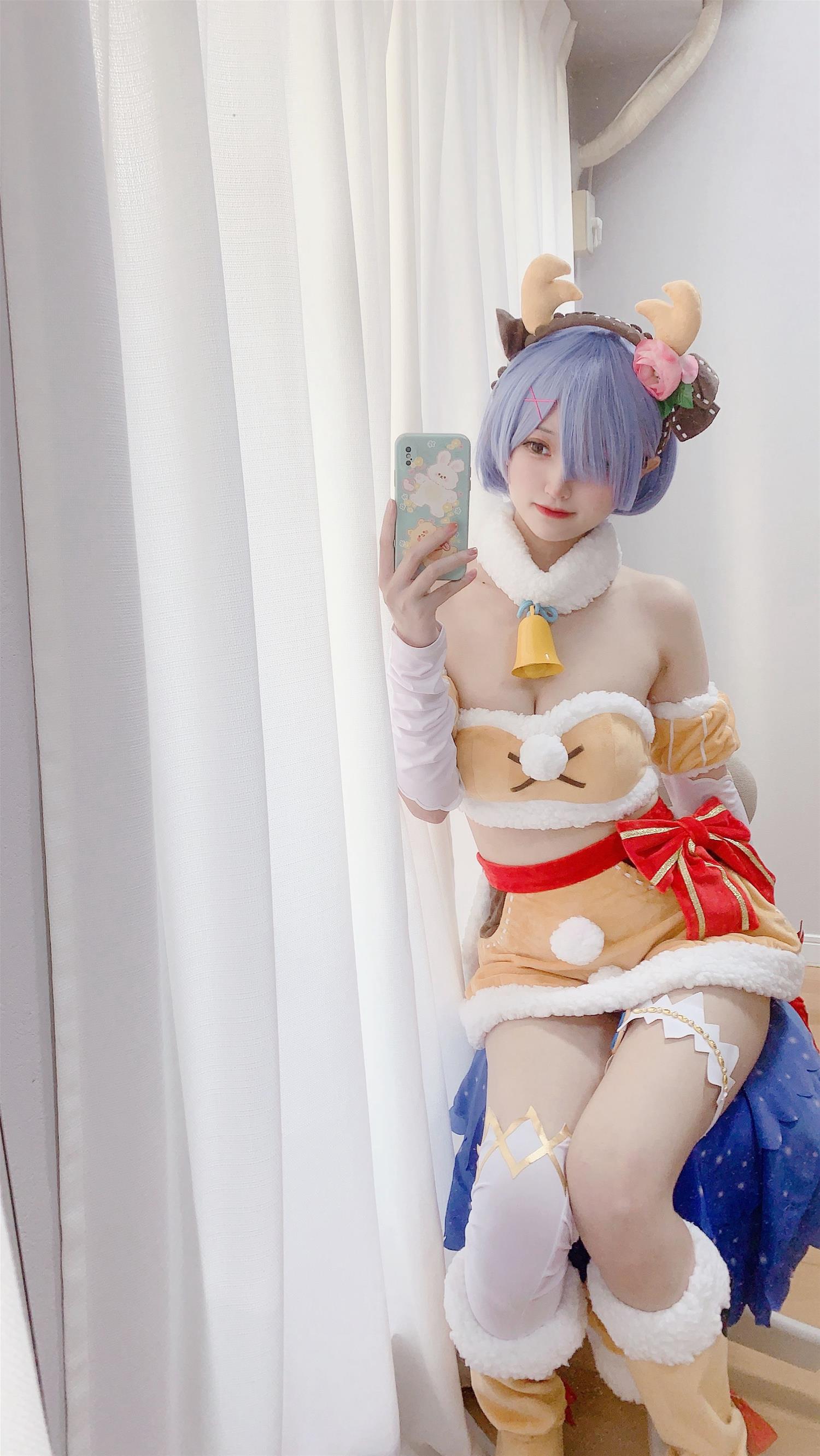 千阳 雷姆圣诞驯鹿～ [11P-35MB]