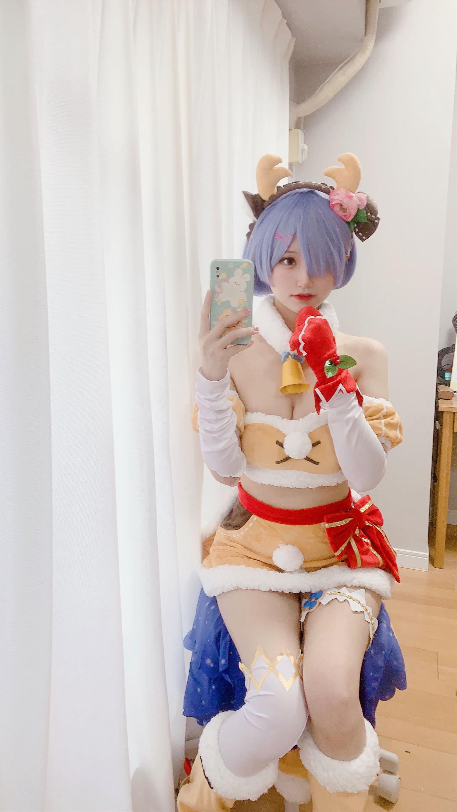 千阳 雷姆圣诞驯鹿～ [11P-35MB]