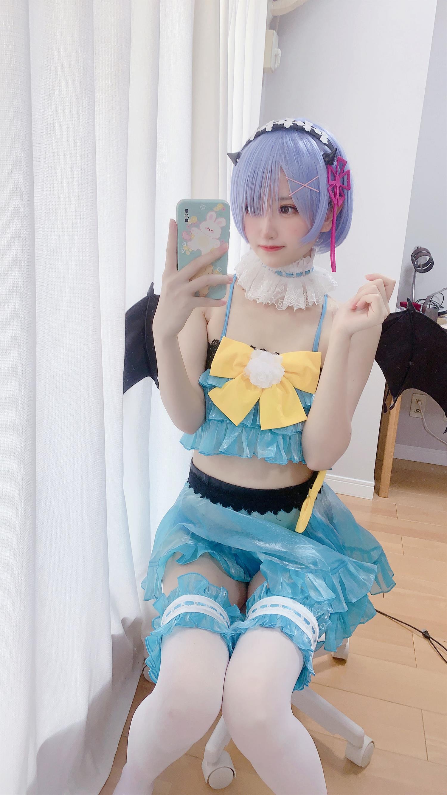 千阳 雷姆小恶魔cos [11P-33MB]