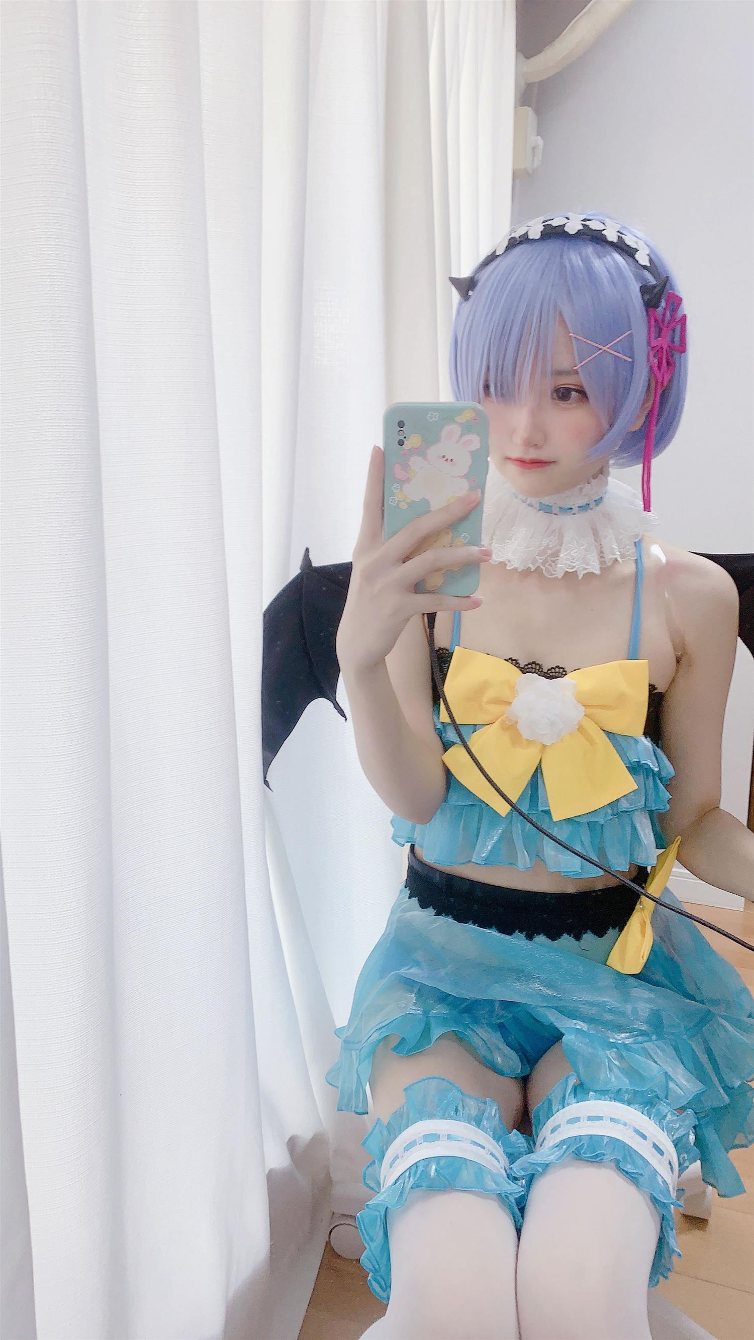 千阳 雷姆小恶魔cos [11P-33MB]