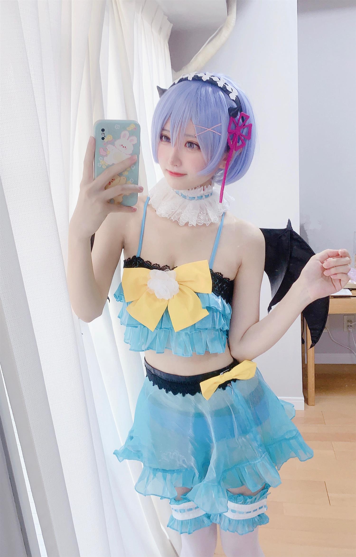 千阳 雷姆小恶魔cos [11P-33MB]