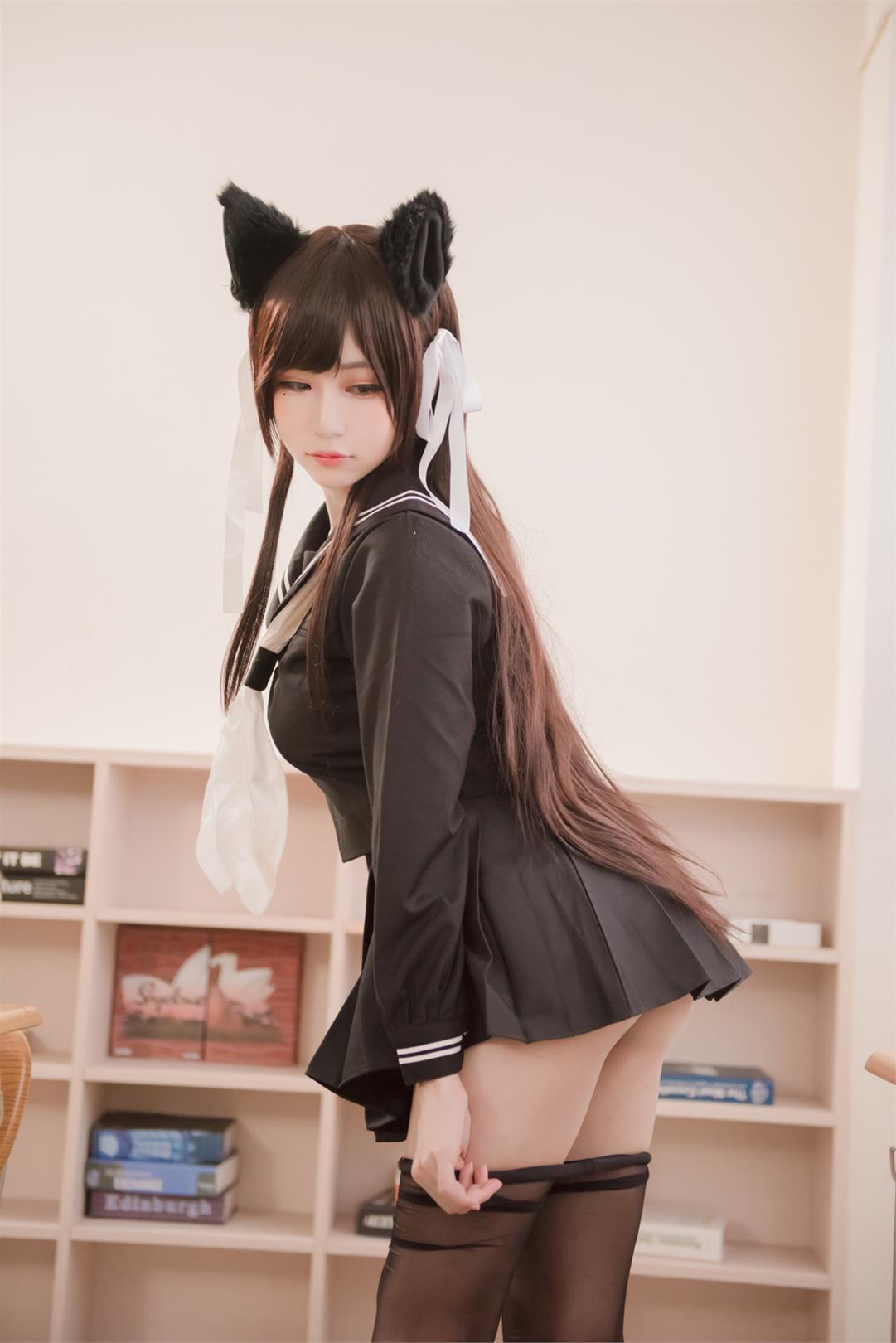 白神泱 黑丝兽耳 [14P-8MB]