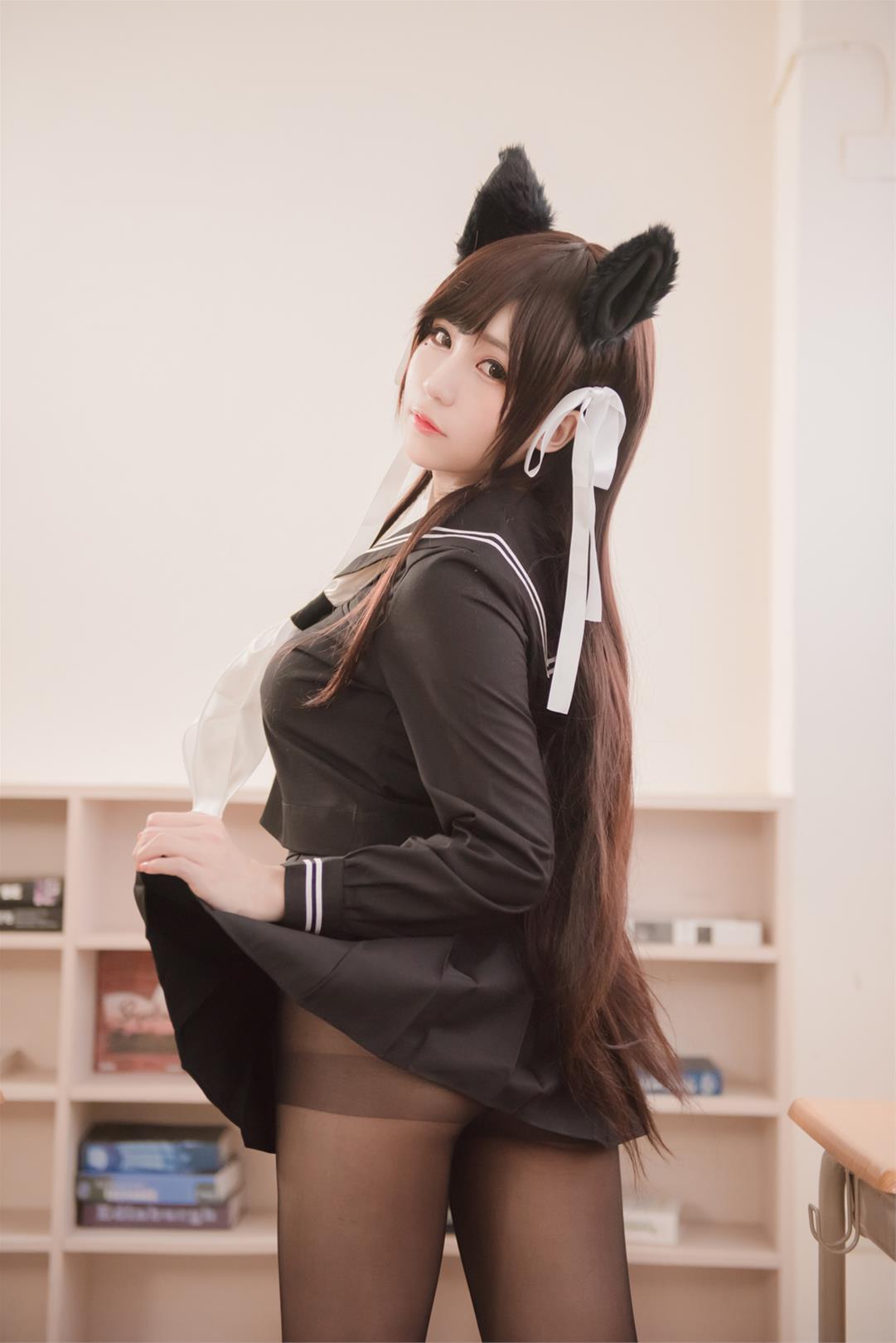 白神泱 黑丝兽耳 [14P-8MB]