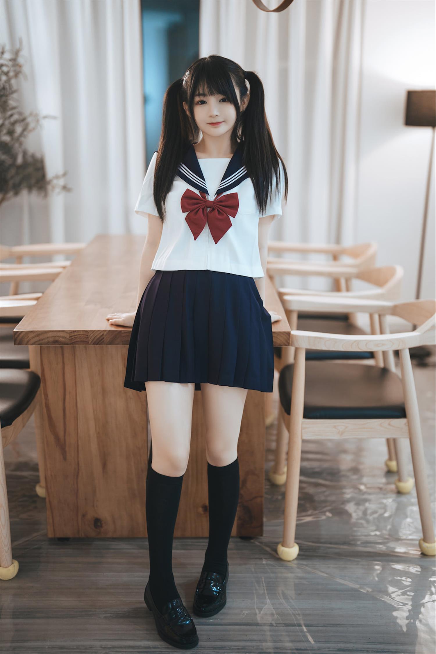 桜井宁宁 双马尾JK [65P-443MB]