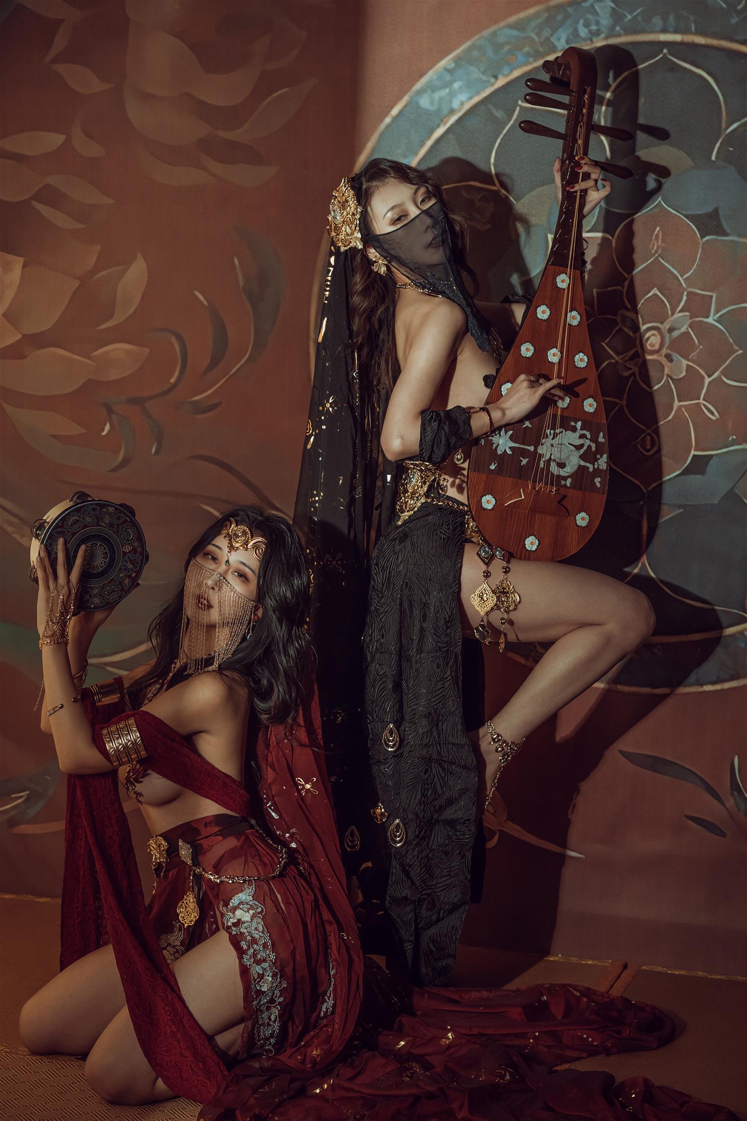 云溪溪 奶桃 双人古风 [50P1V-1.05GB]