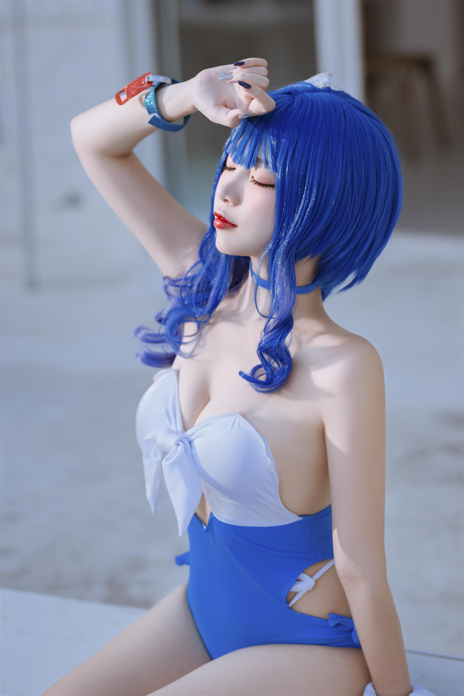 二佐 碧蓝 圣路易斯泳装 [26P-267MB]