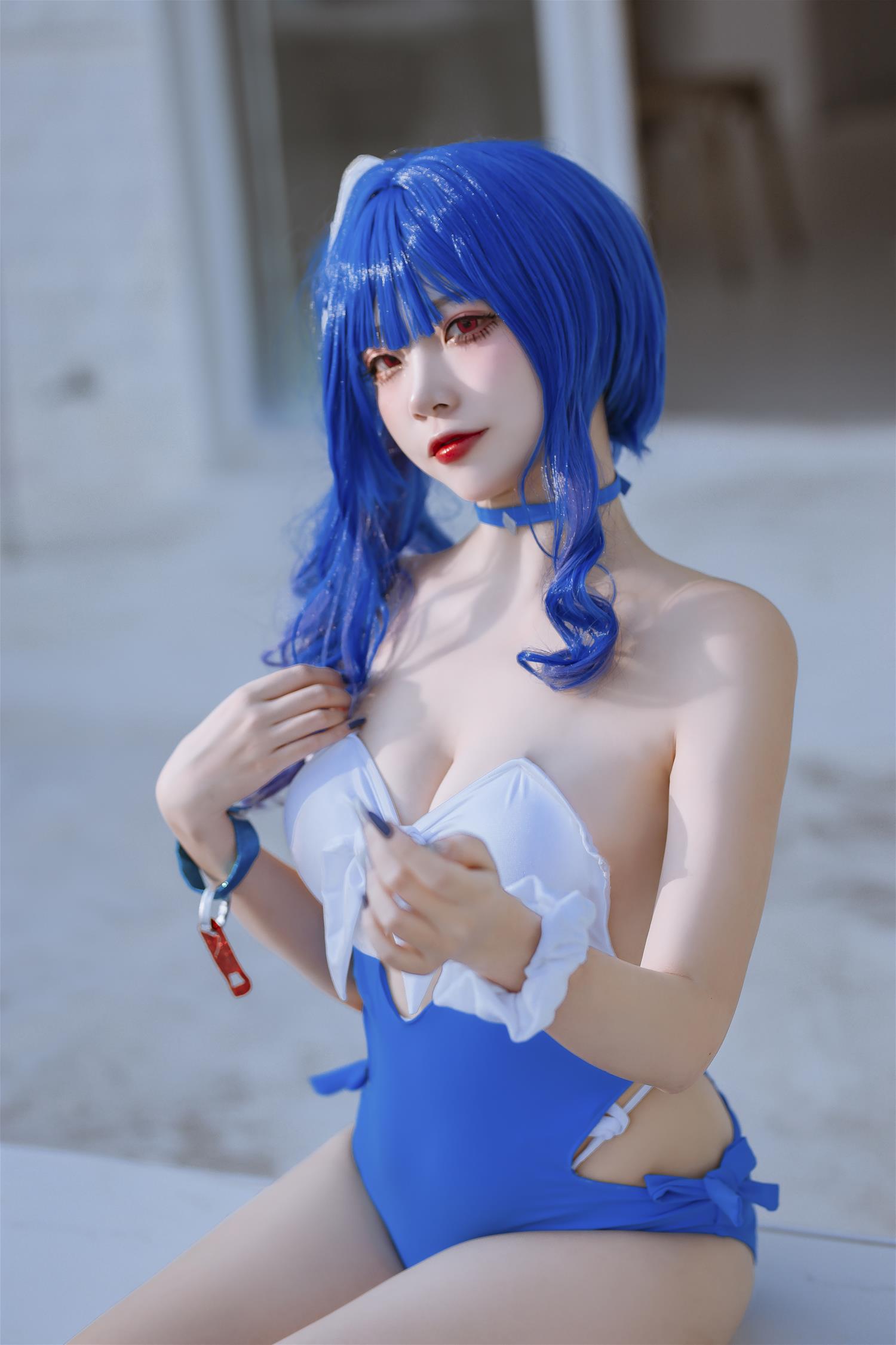 二佐 碧蓝 圣路易斯泳装 [26P-267MB]