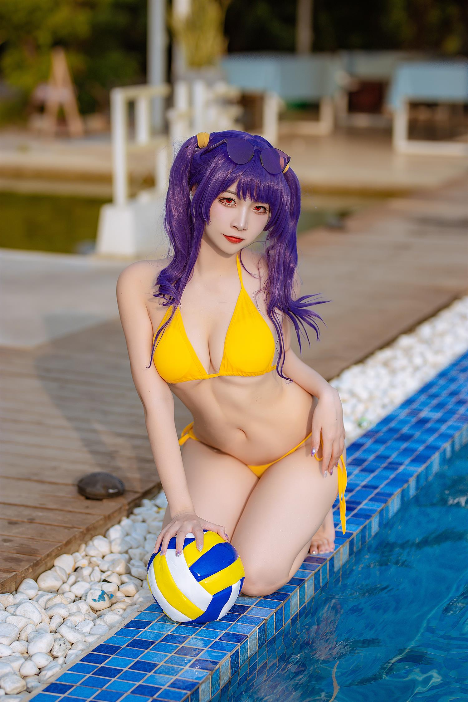 二佐 碧蓝 波拉泳装 [20P-164MB]