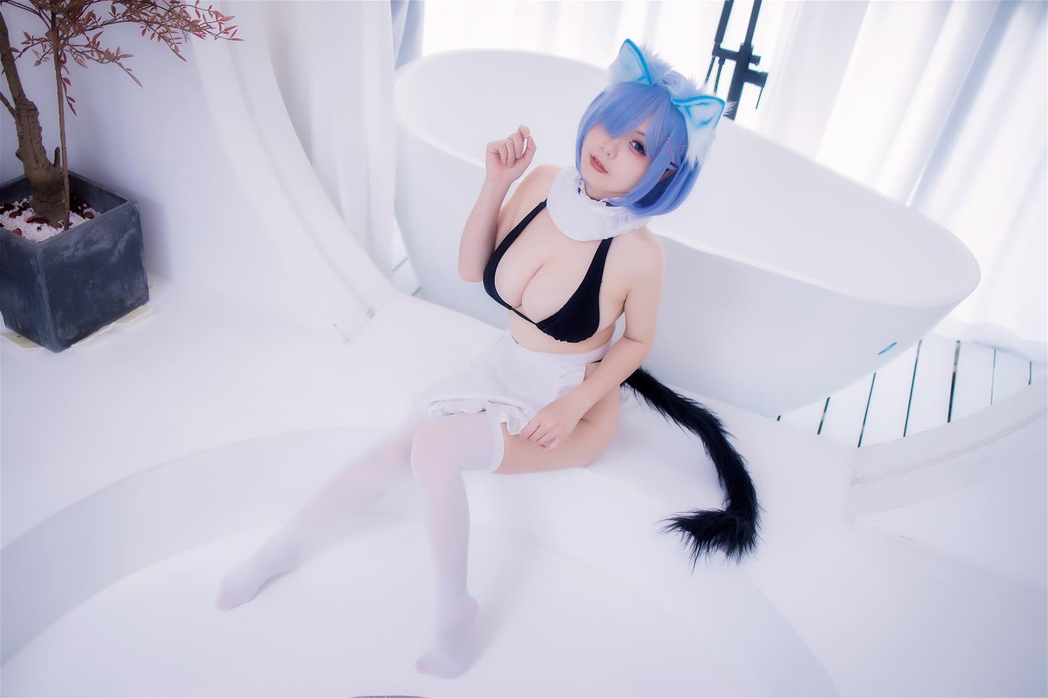 末夜787 蕾姆女仆泳装 [47P-407MB]