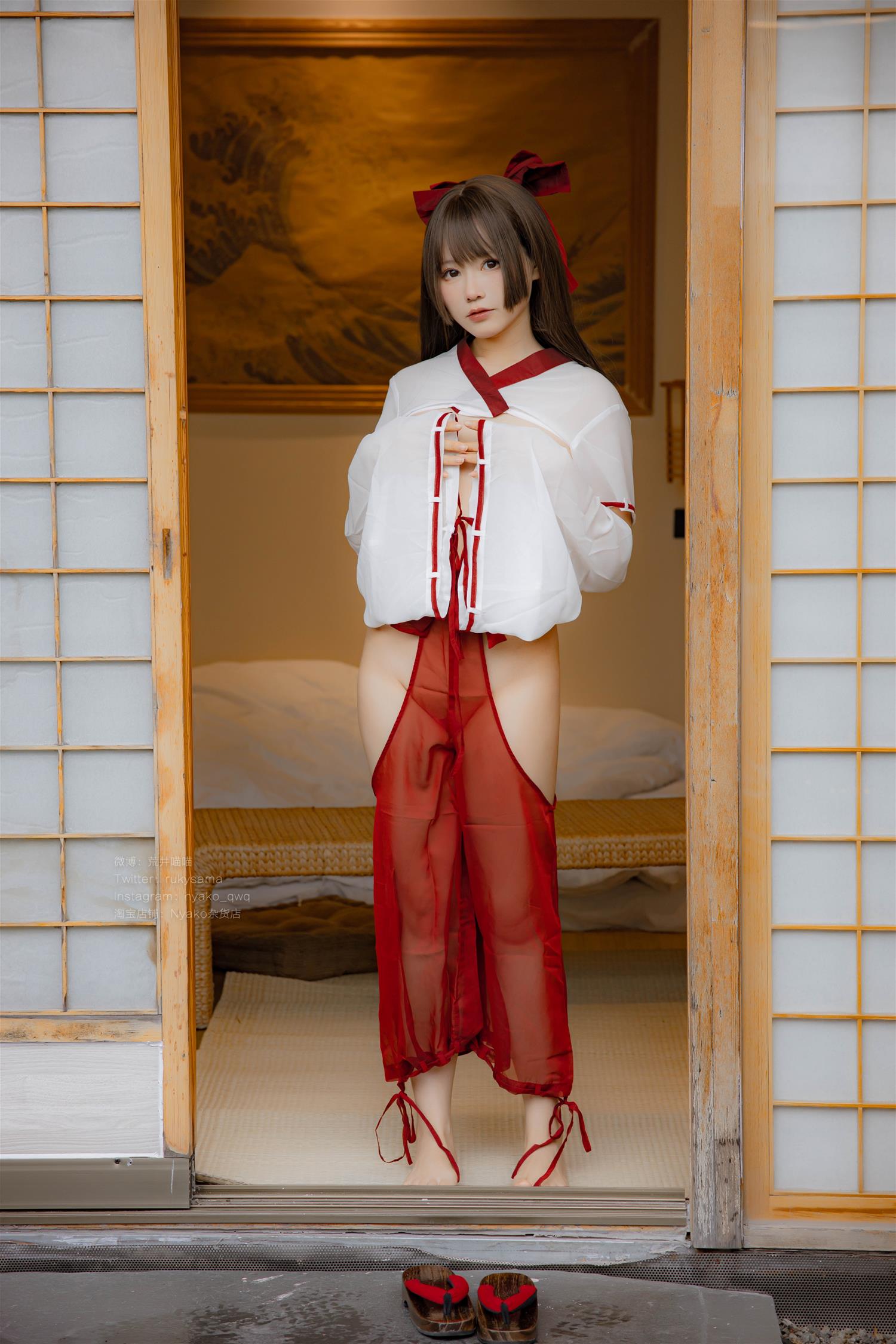 Nyako喵子 和风烂漫 巫女 [86P1V-792MB]