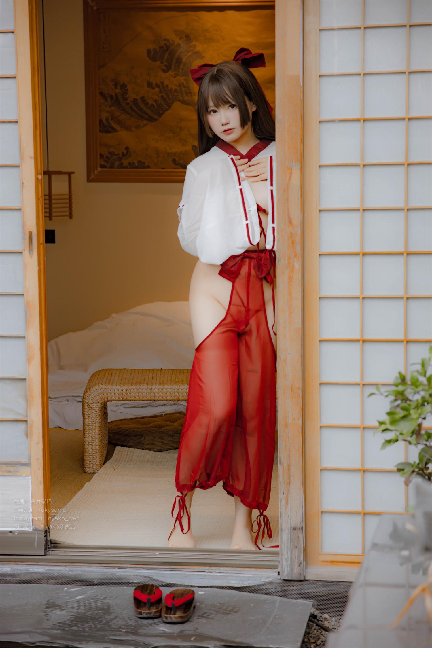 Nyako喵子 和风烂漫 巫女 [86P1V-792MB]