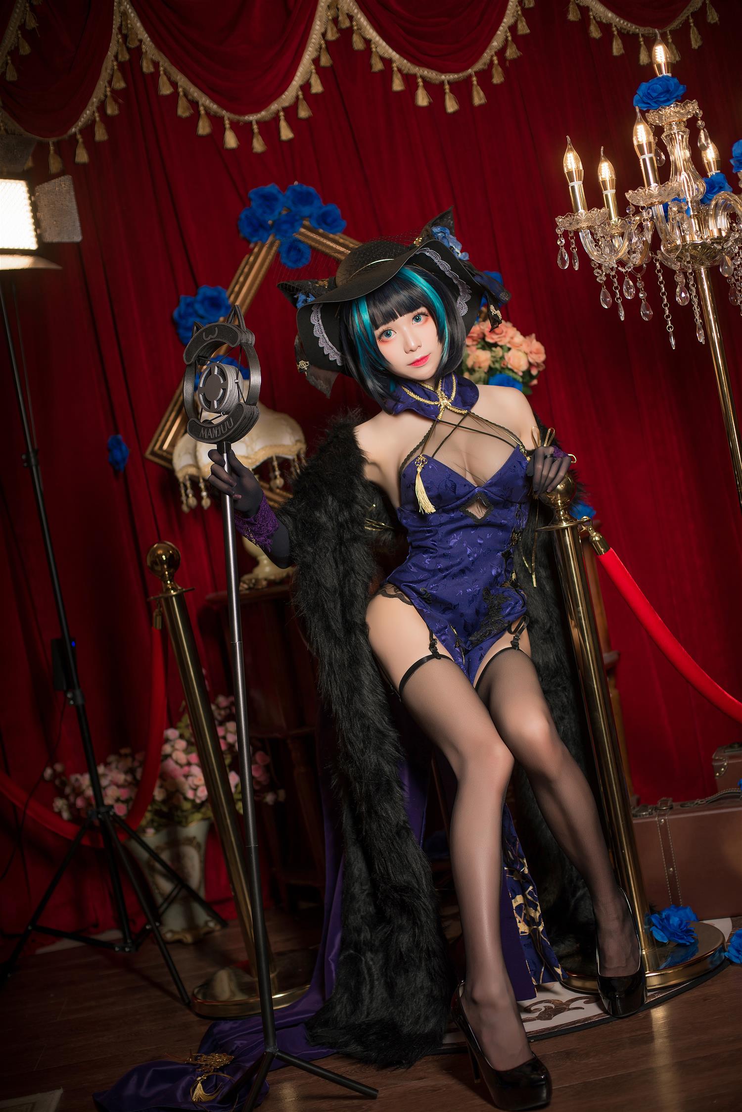 Tomoyo酱 柴郡旗袍 [27P-301MB]