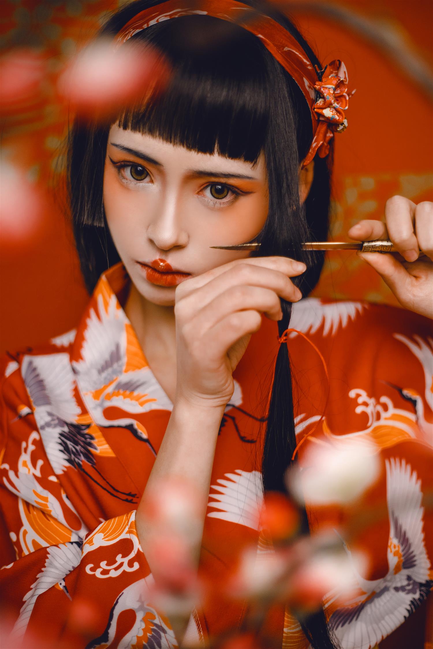 虫皿虫皿 日式和服武士艺伎 [18P-265MB]