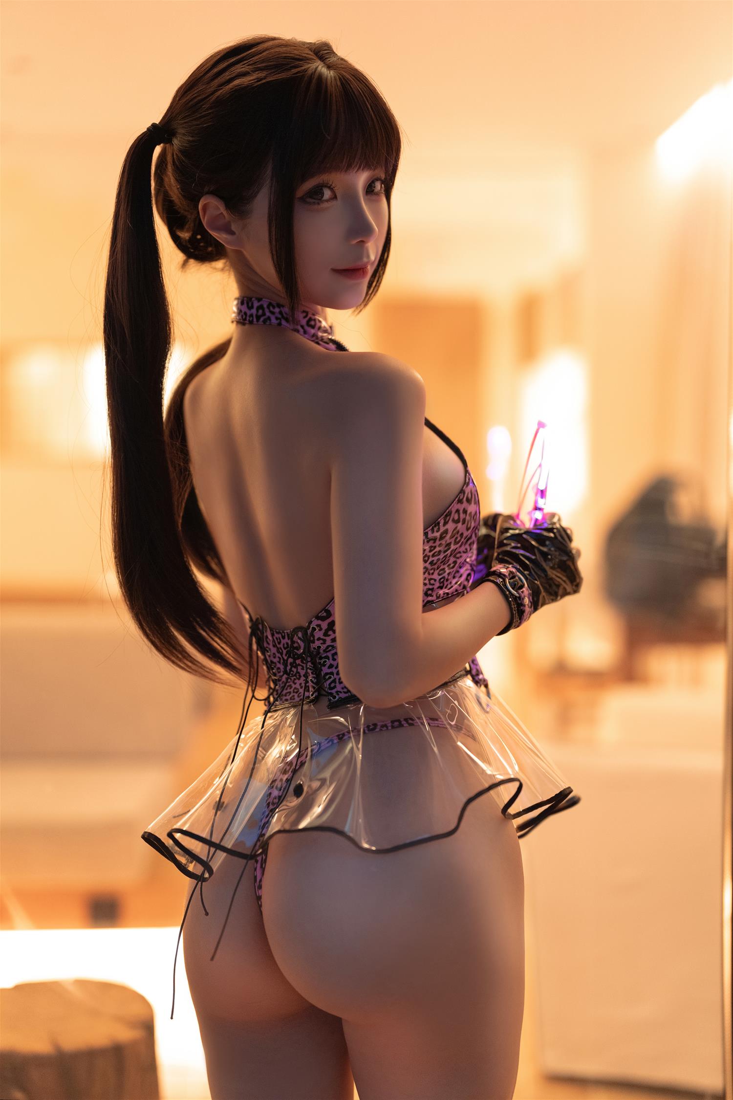 蠢沫沫 透明泳裙 [16P-152MB]