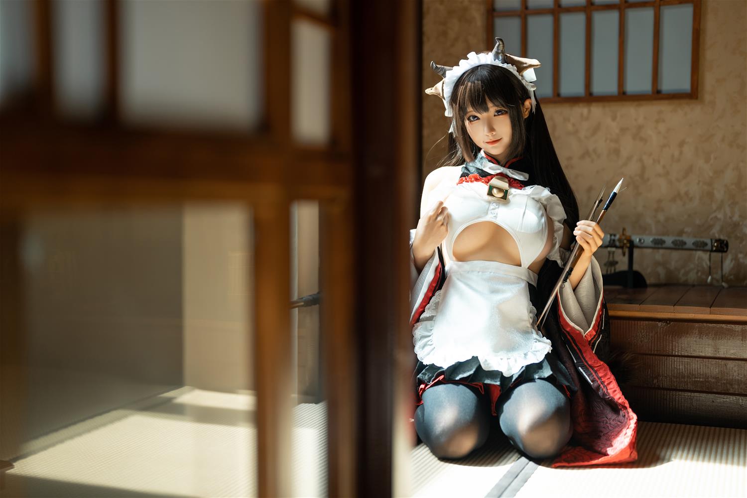 蠢沫沫 牛牛女仆 [15P-143MB]