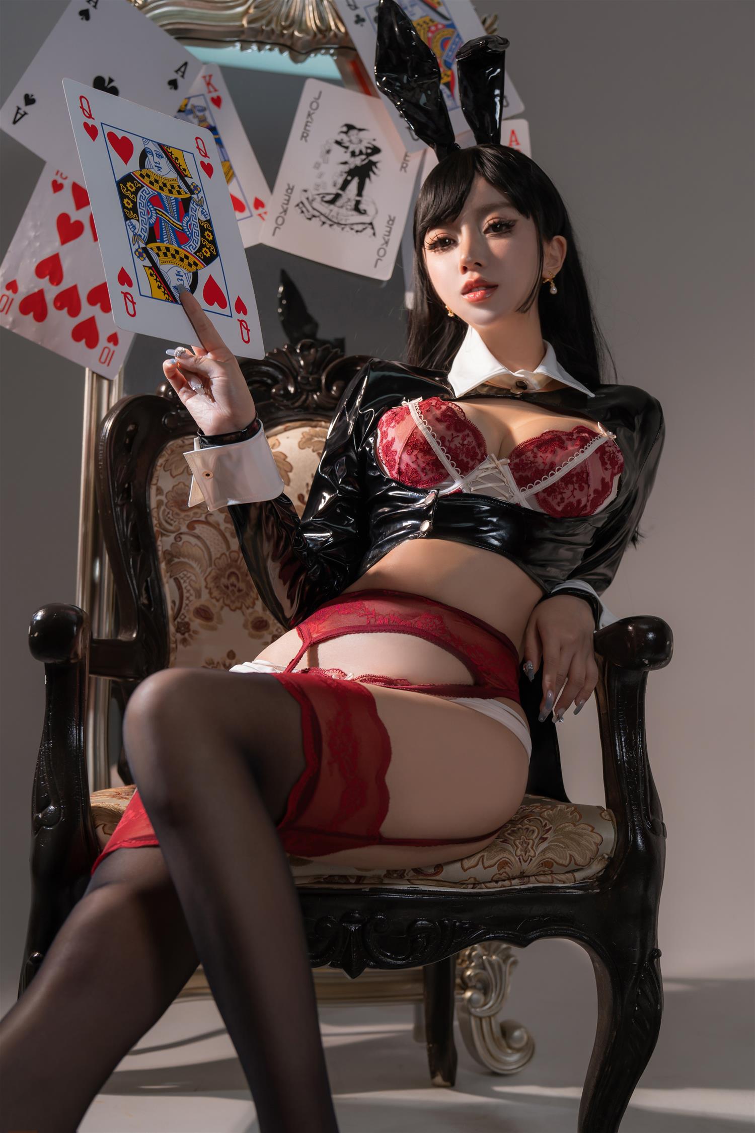 过期米线线喵 生日贺图 兔女郎 [50P-439MB]